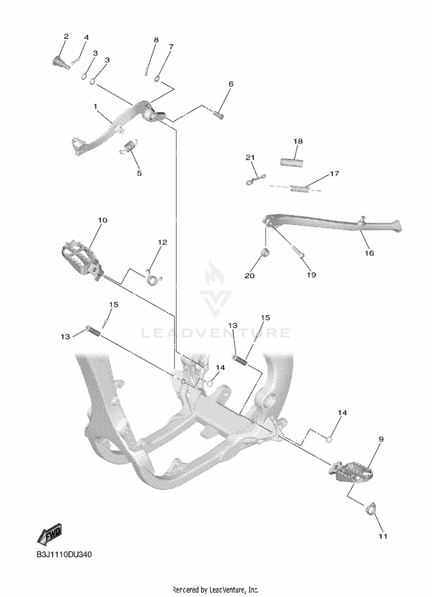 38 STAND & FOOTREST