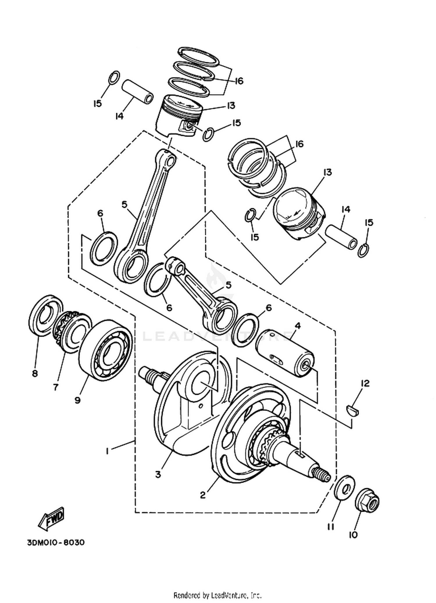 03 CRANKSHAFT  PISTON