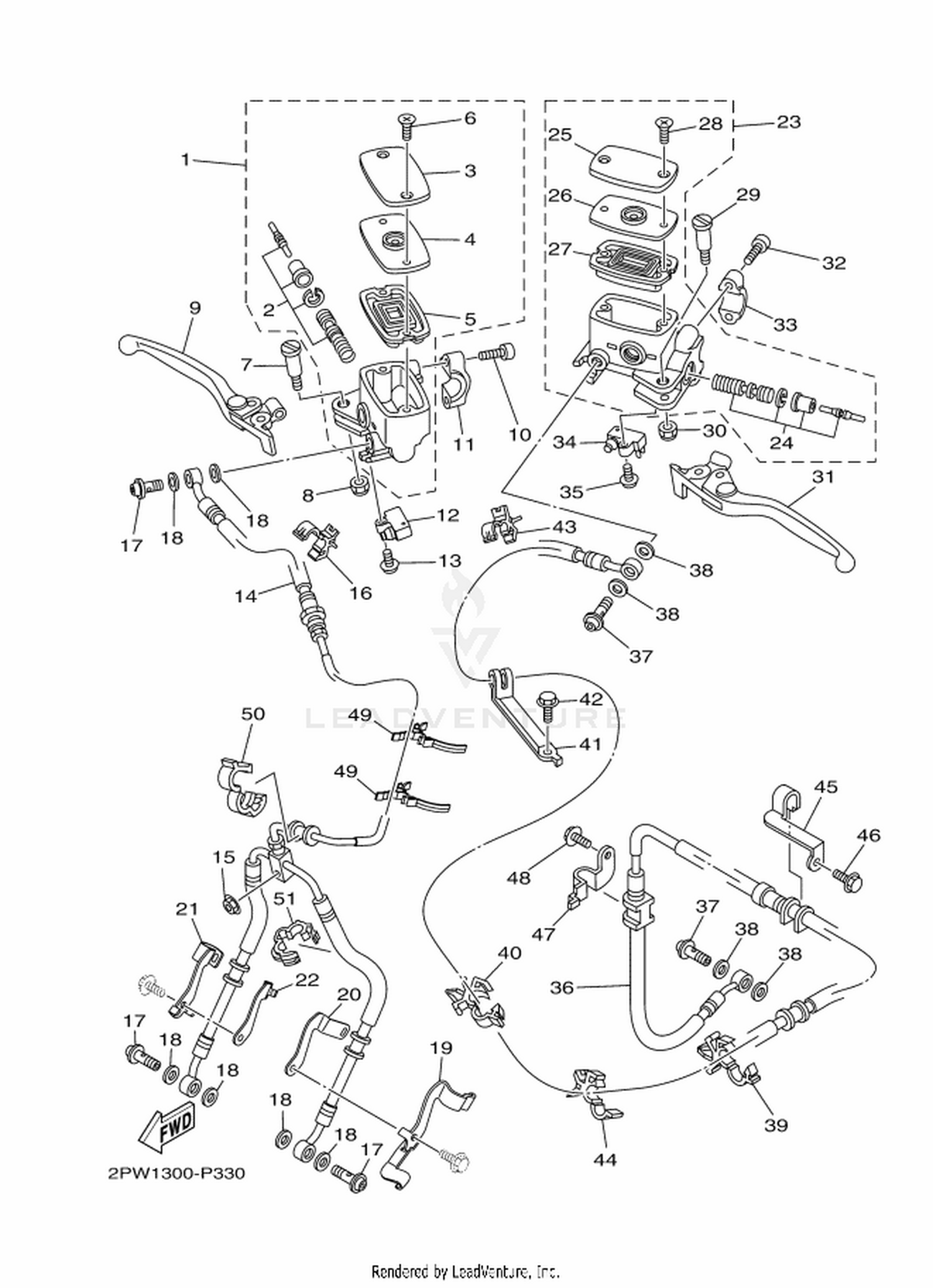 33 FRONT MASTER CYLINDER