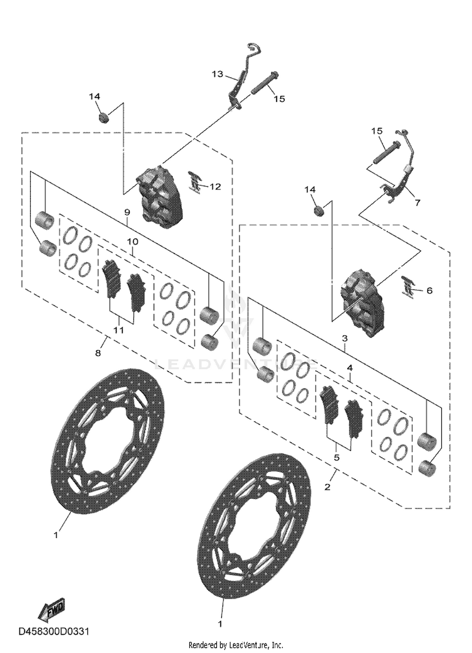 33 FRONT BRAKE CALIPER