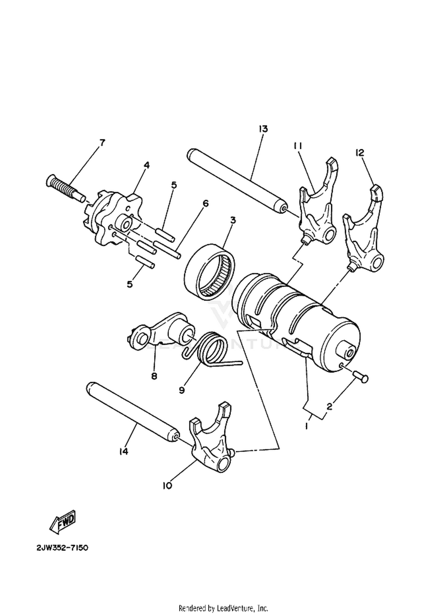 15 SHIFT CAM  FORK