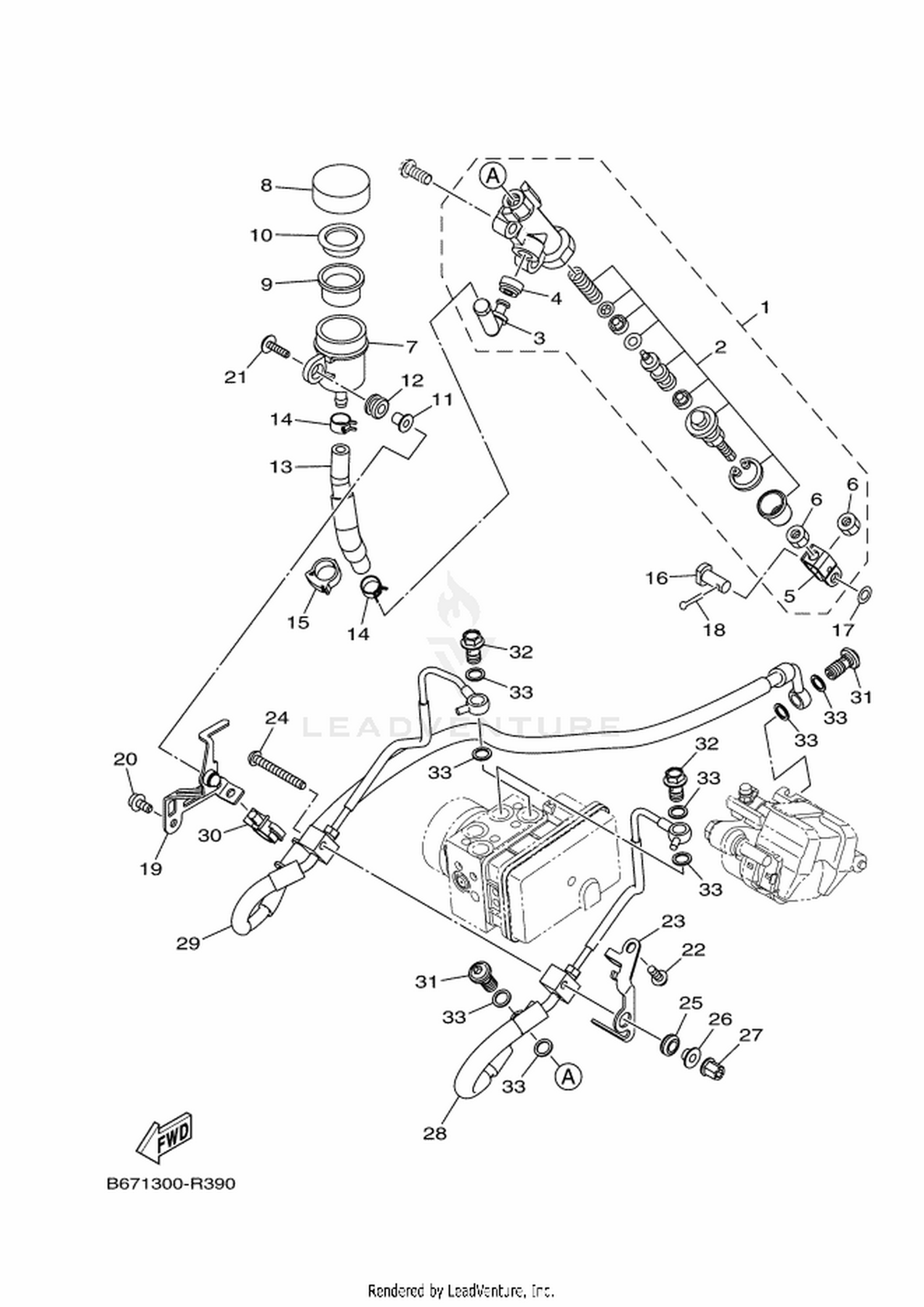 39 REAR MASTER CYLINDER