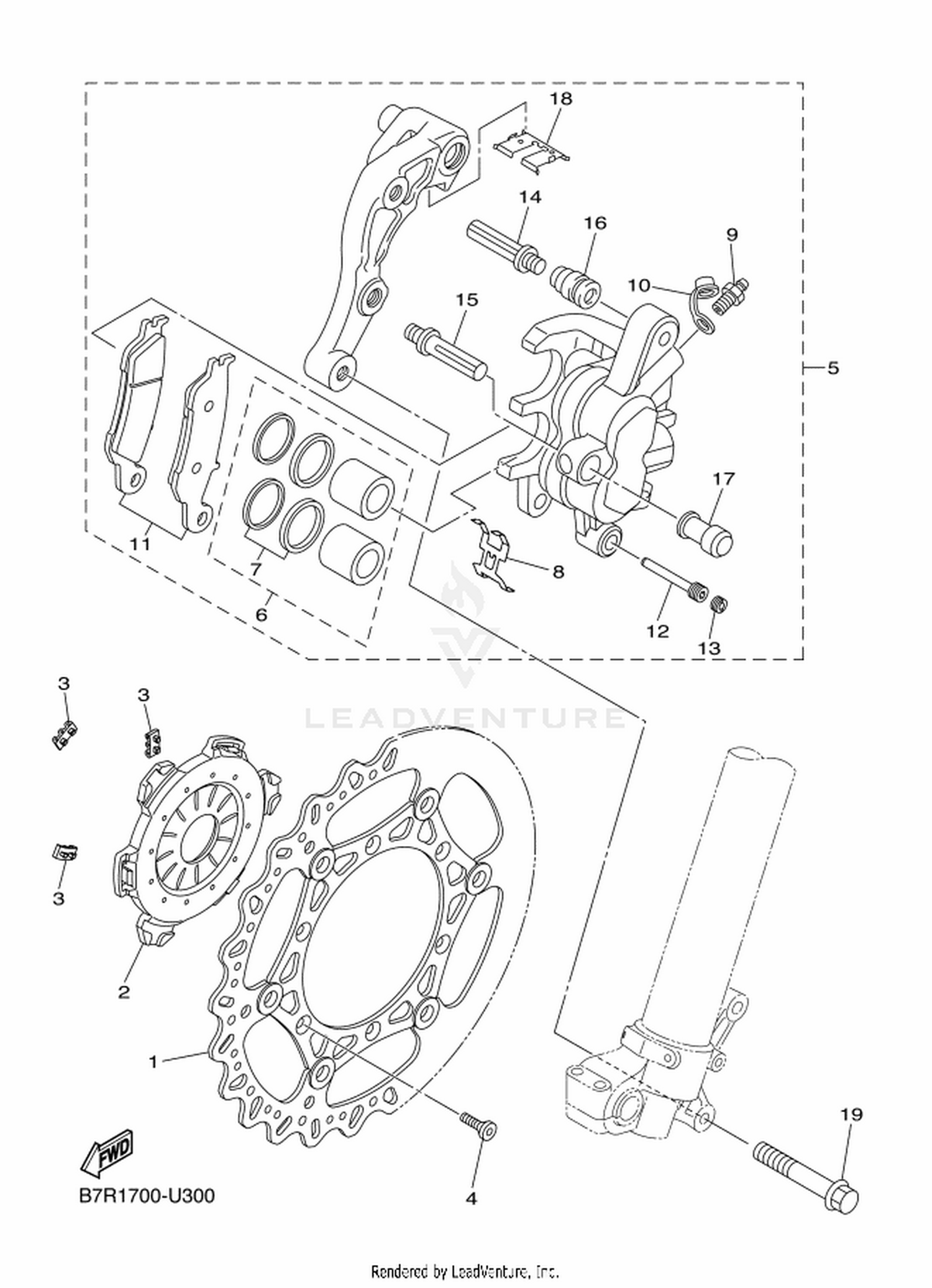 30 FRONT BRAKE CALIPER