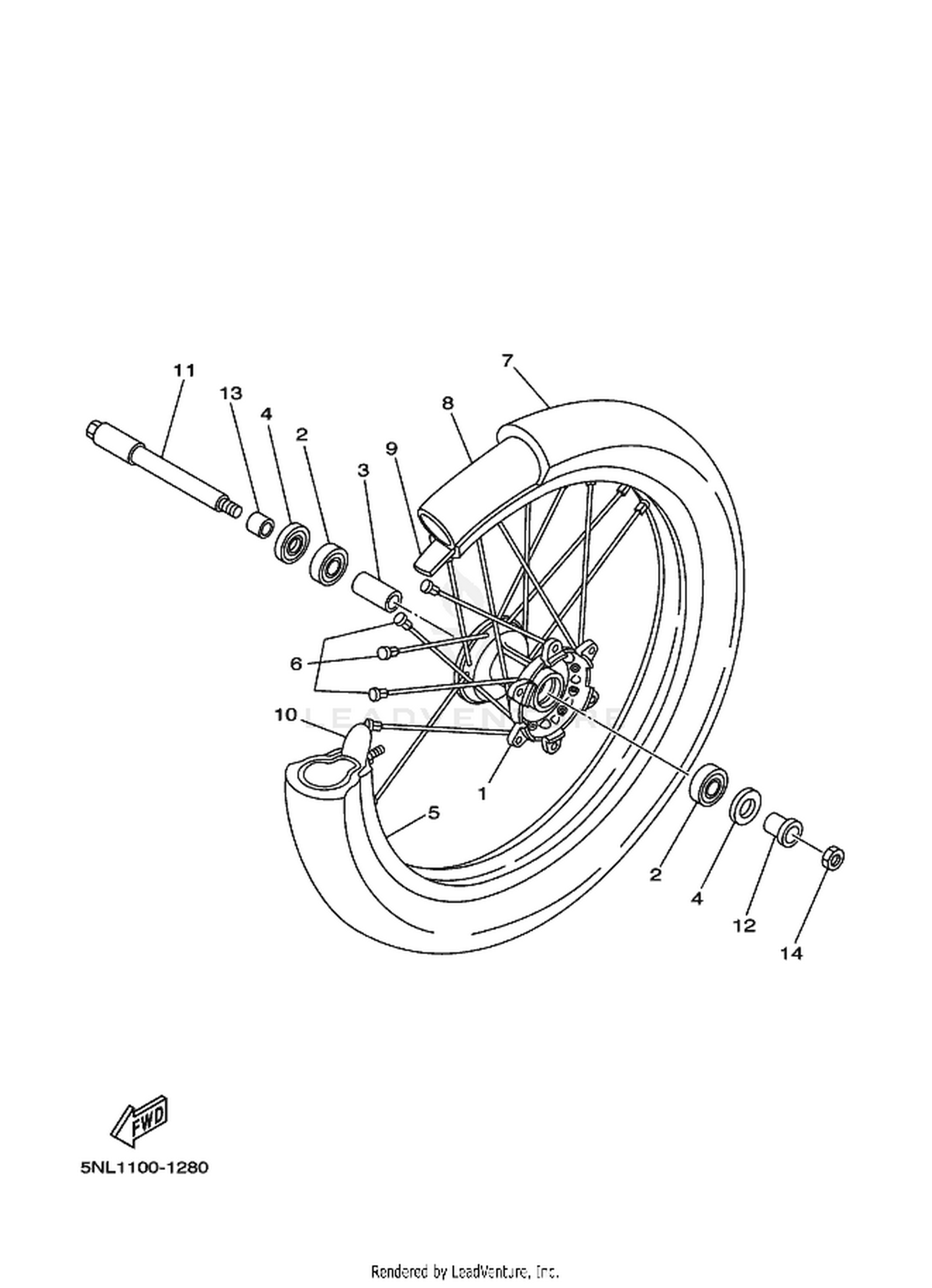 28 FRONT WHEEL