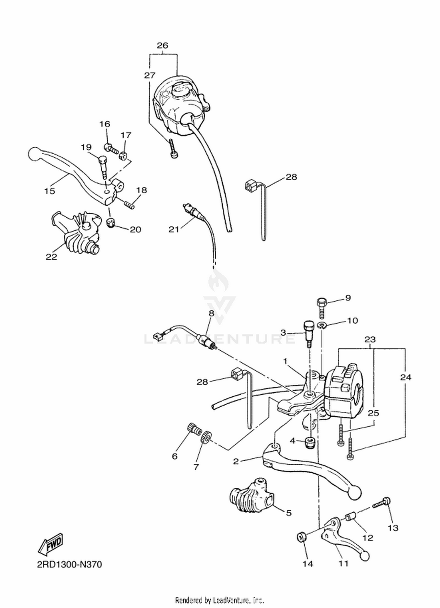 37 HANDLE SWITCH  LEVER