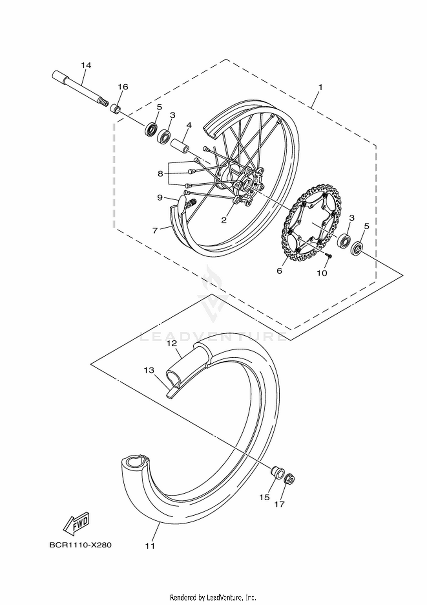 28 FRONT WHEEL