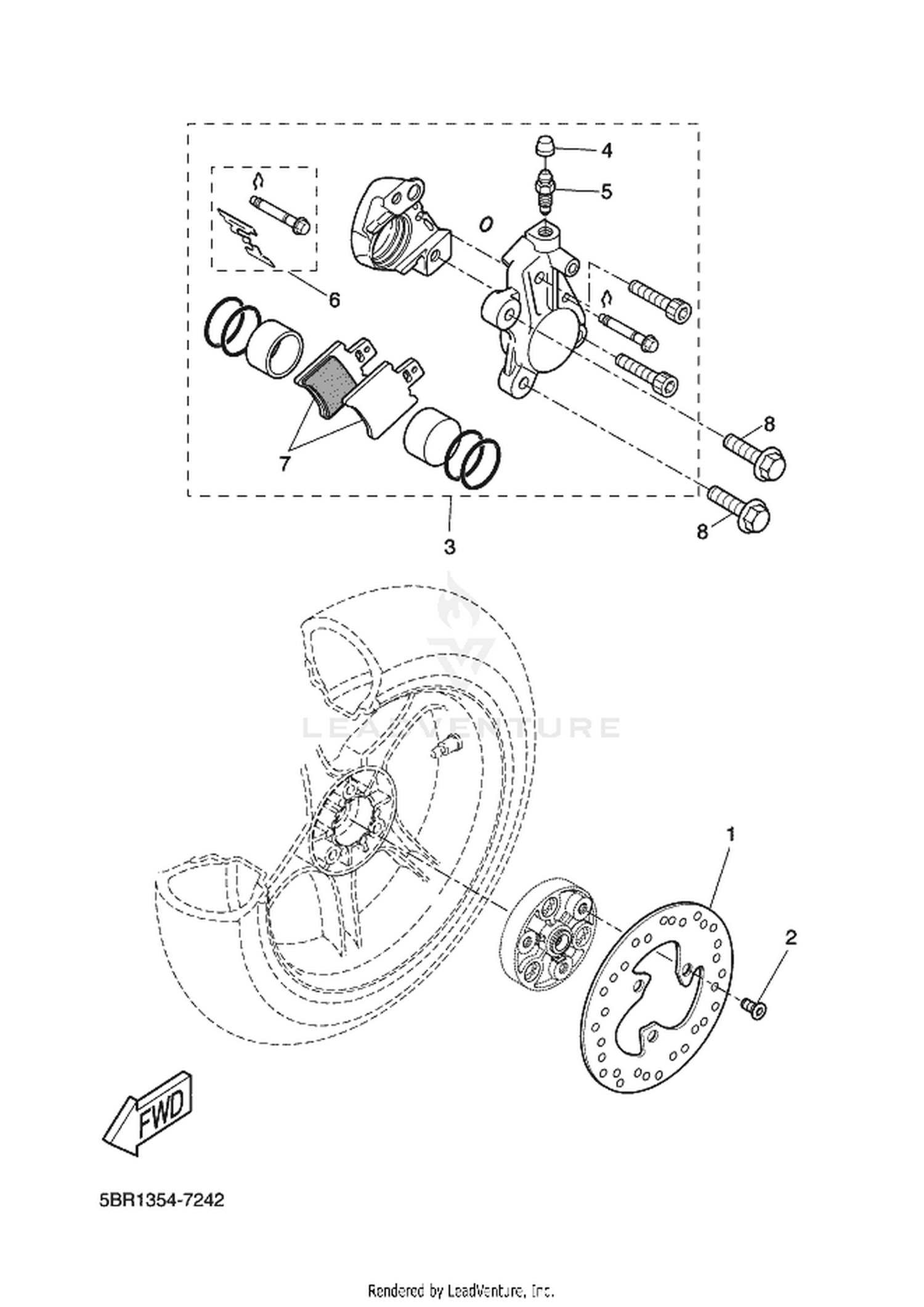 24 REAR BRAKE CALIPER