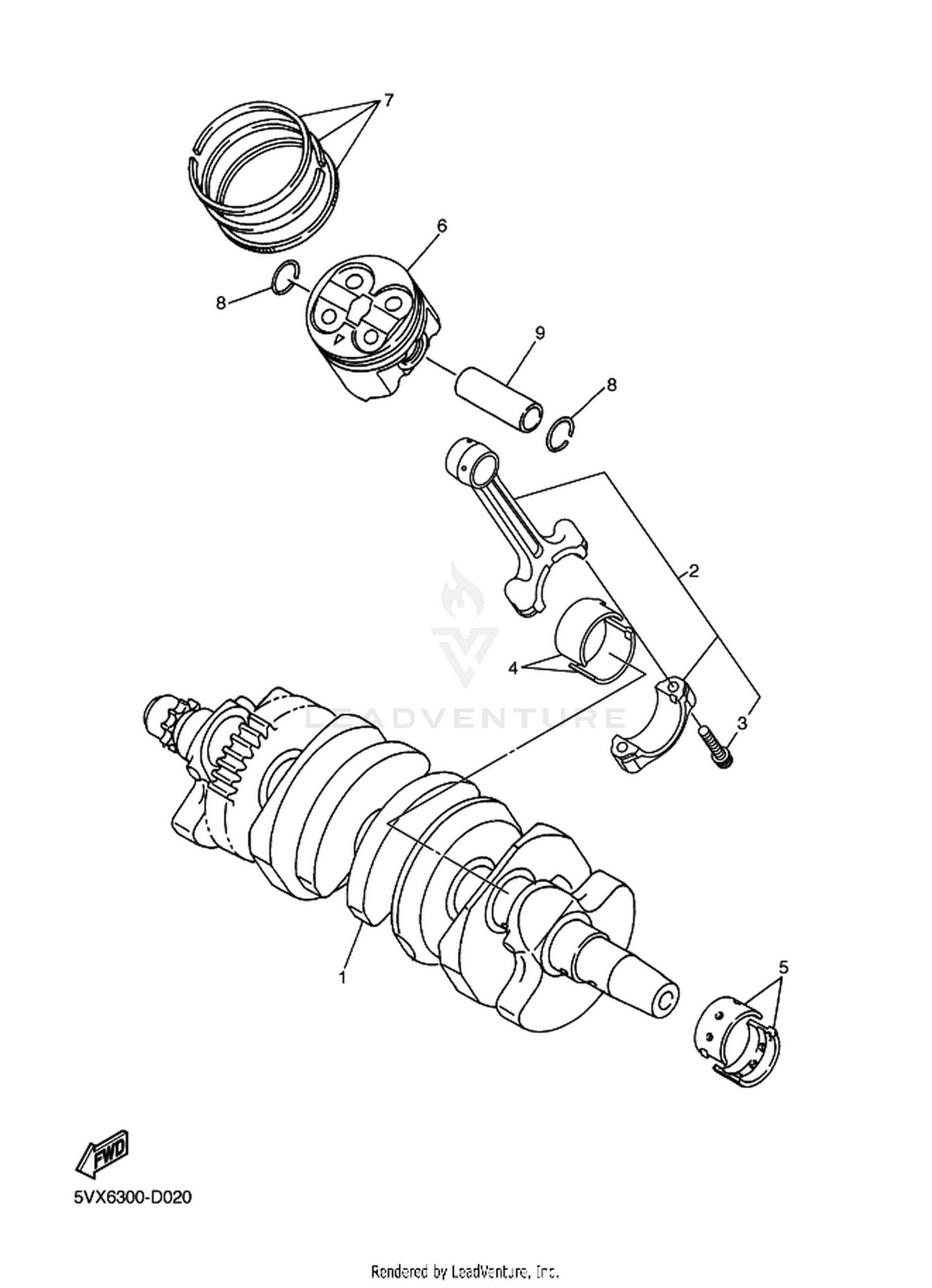 02 CRANKSHAFT  PISTON