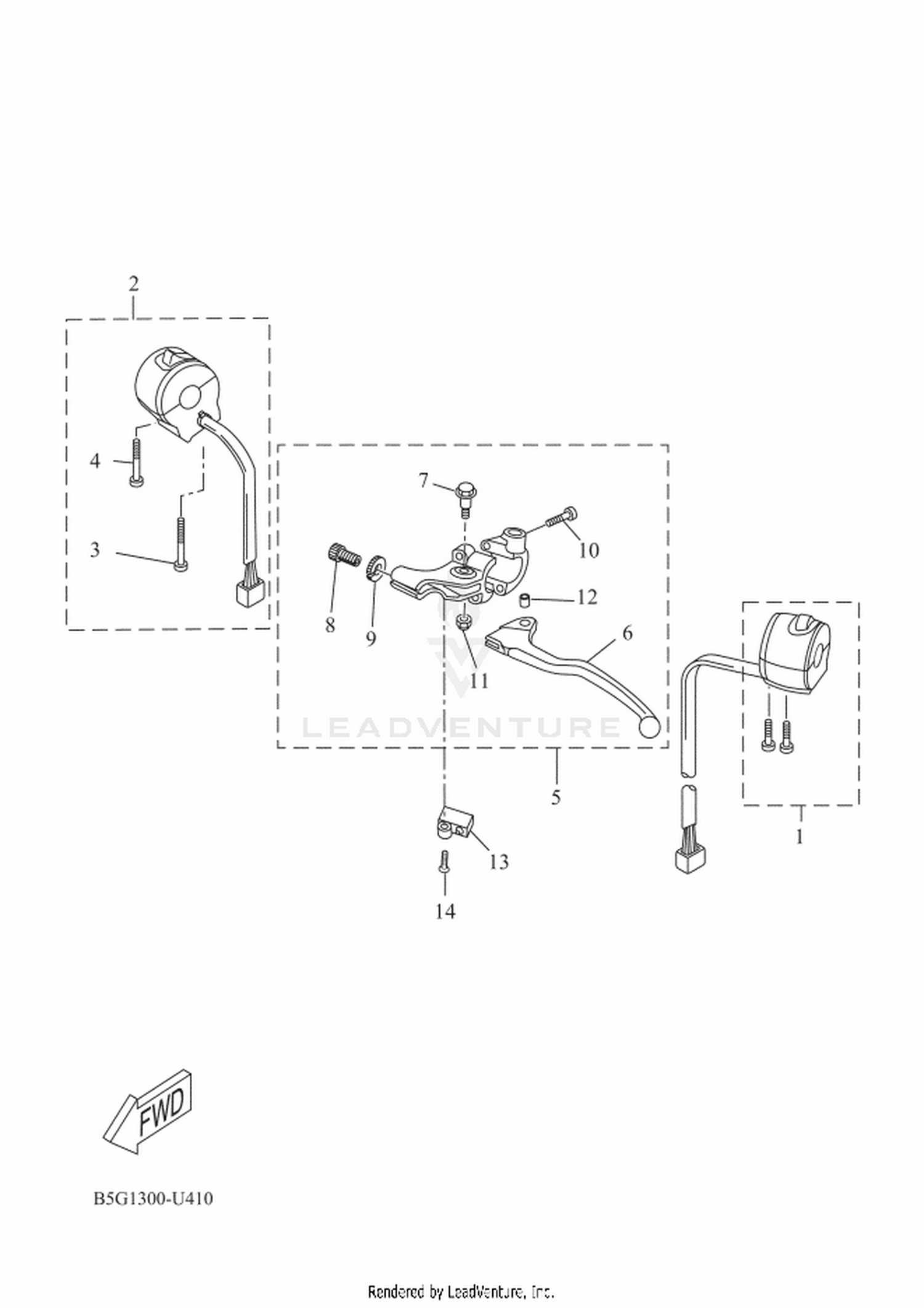 41 HANDLE SWITCH  LEVER