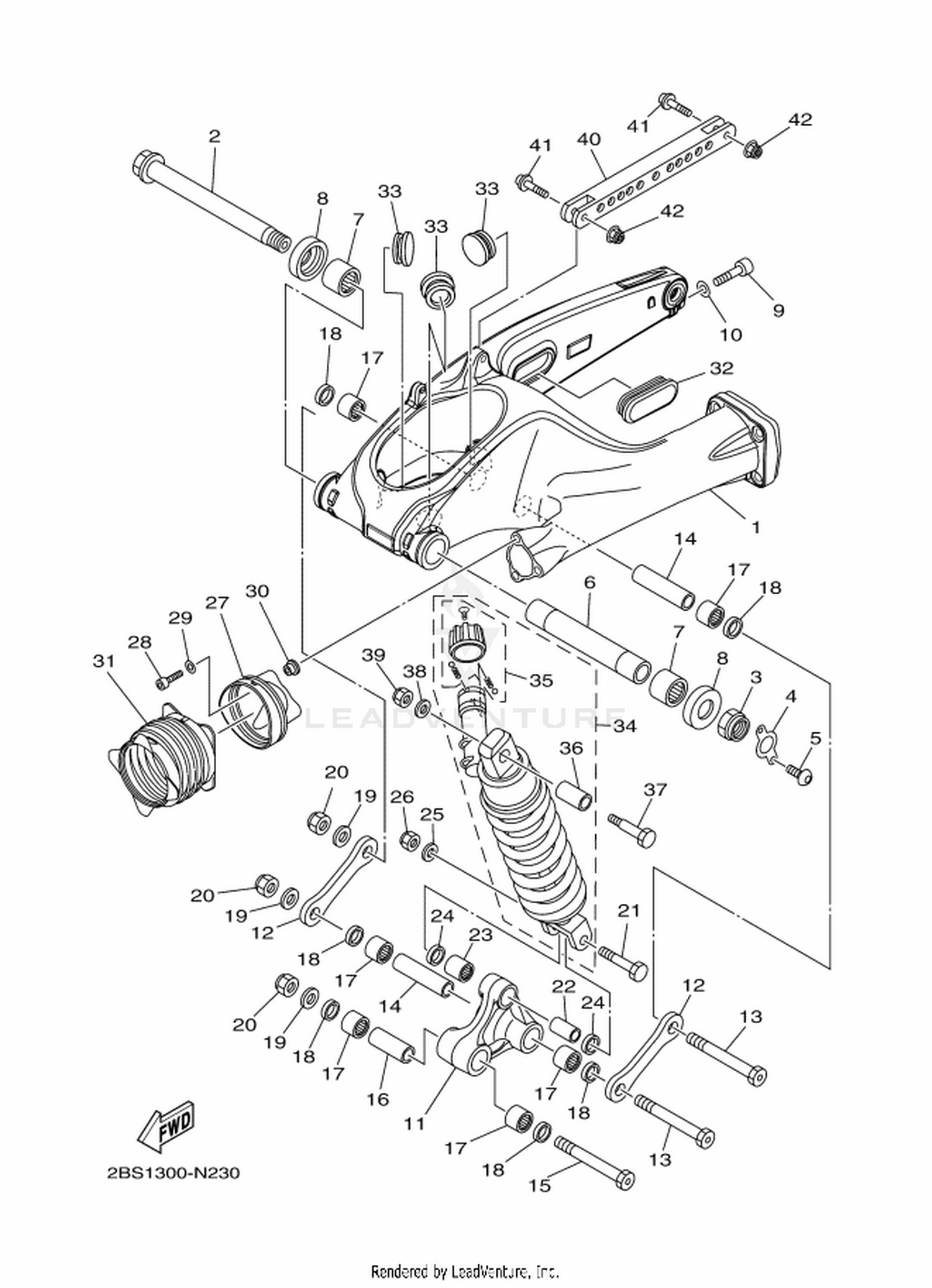 23 REAR ARM  SUSPENSION