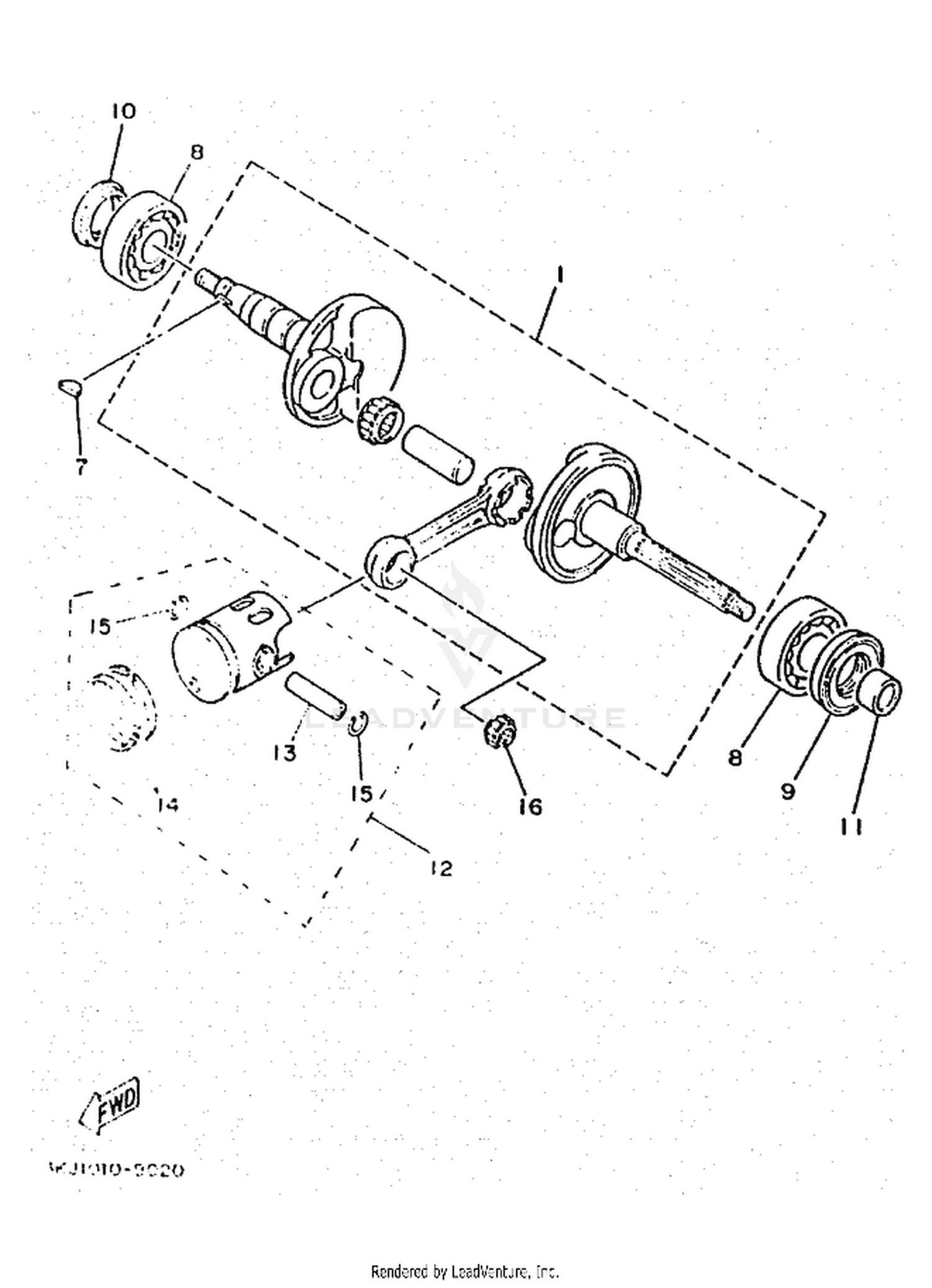 02 CRANKSHAFT  PISTON
