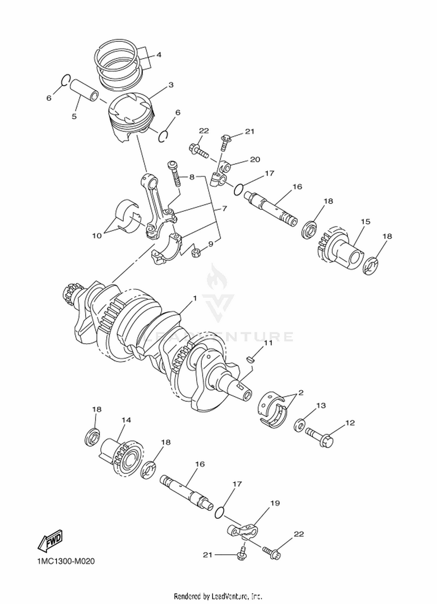 02 CRANKSHAFT  PISTON