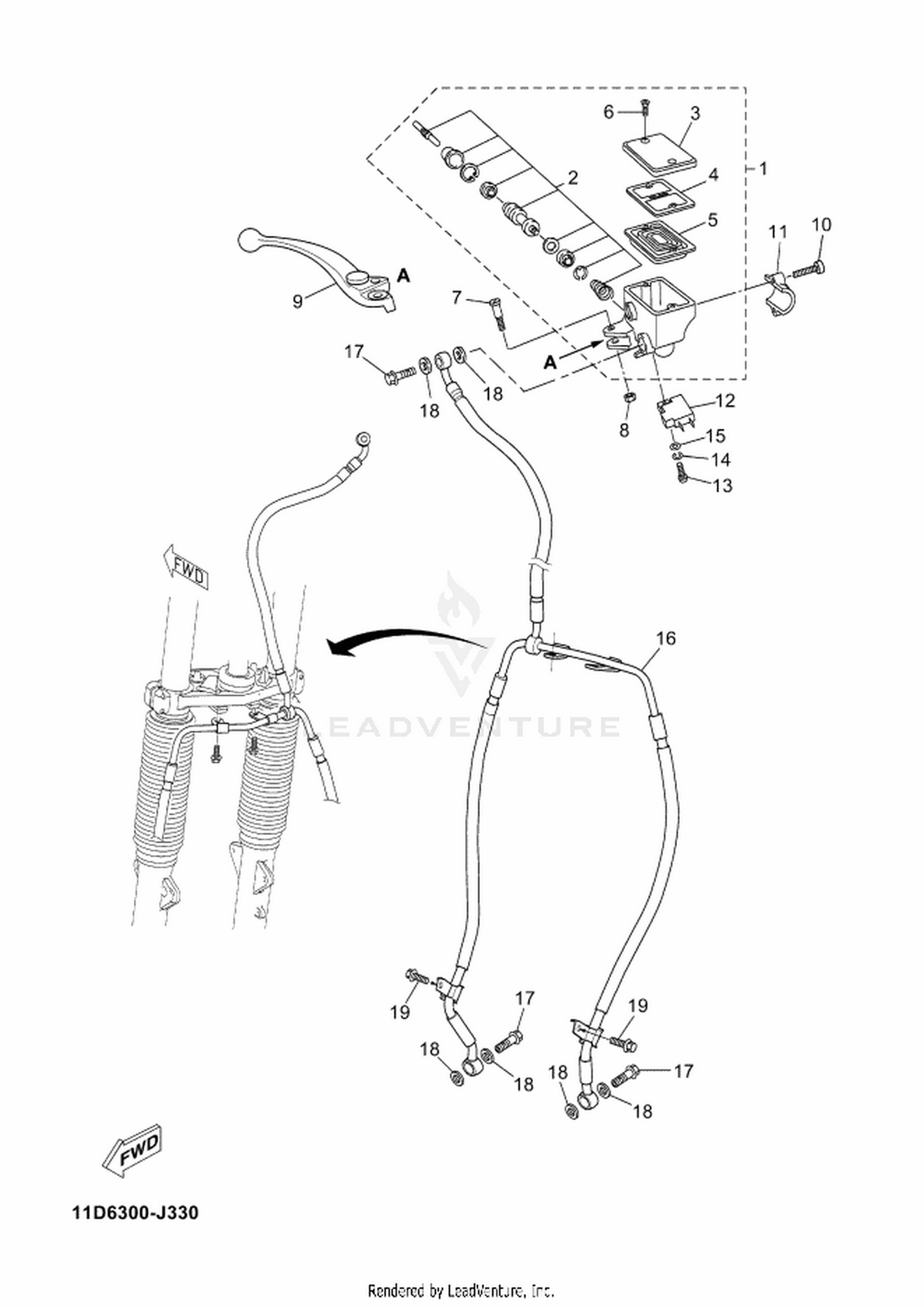 34 FRONT MASTER CYLINDER
