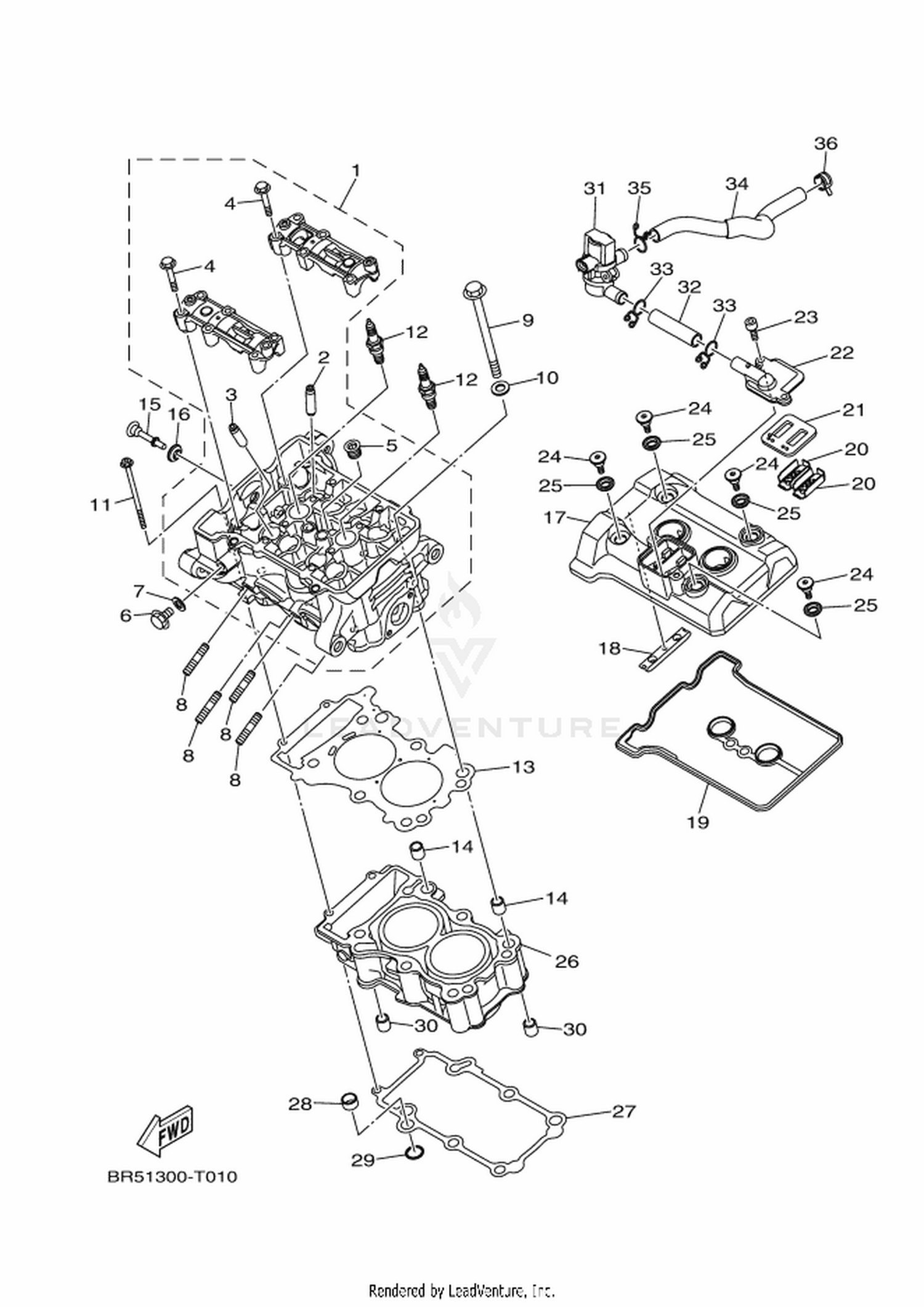 01 CYLINDER HEAD