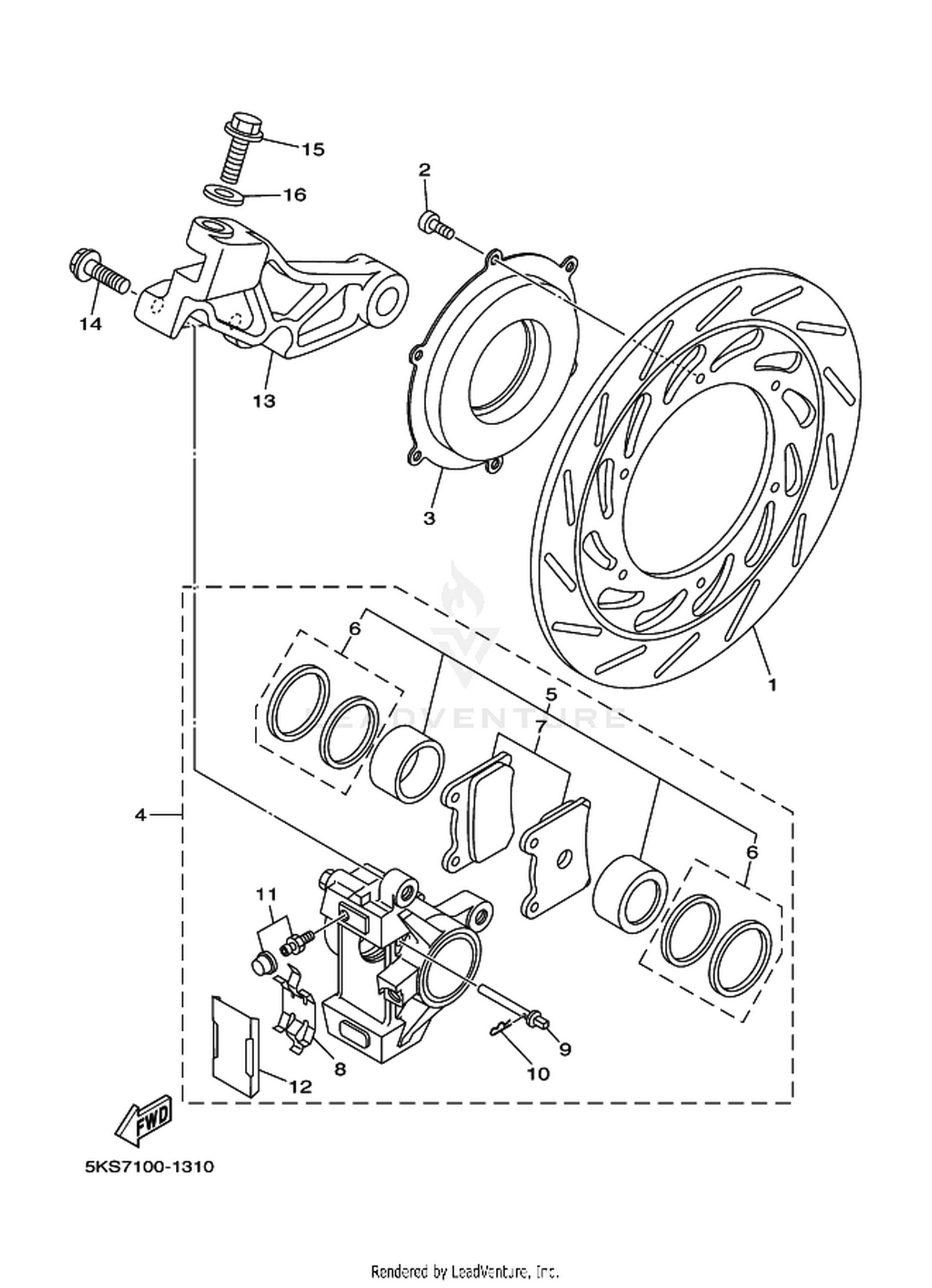 31 REAR BRAKE CALIPER