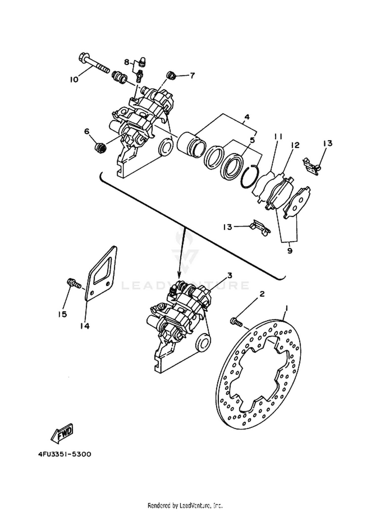 30 REAR BRAKE CALIPER