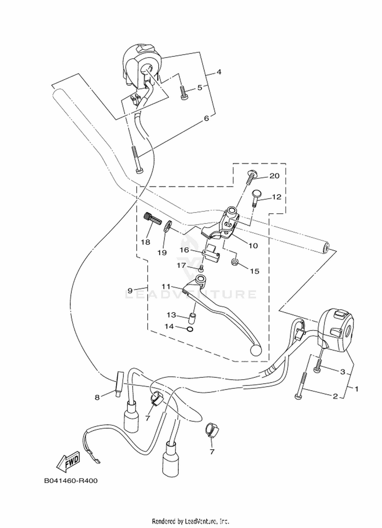 40 HANDLE SWITCH  LEVER