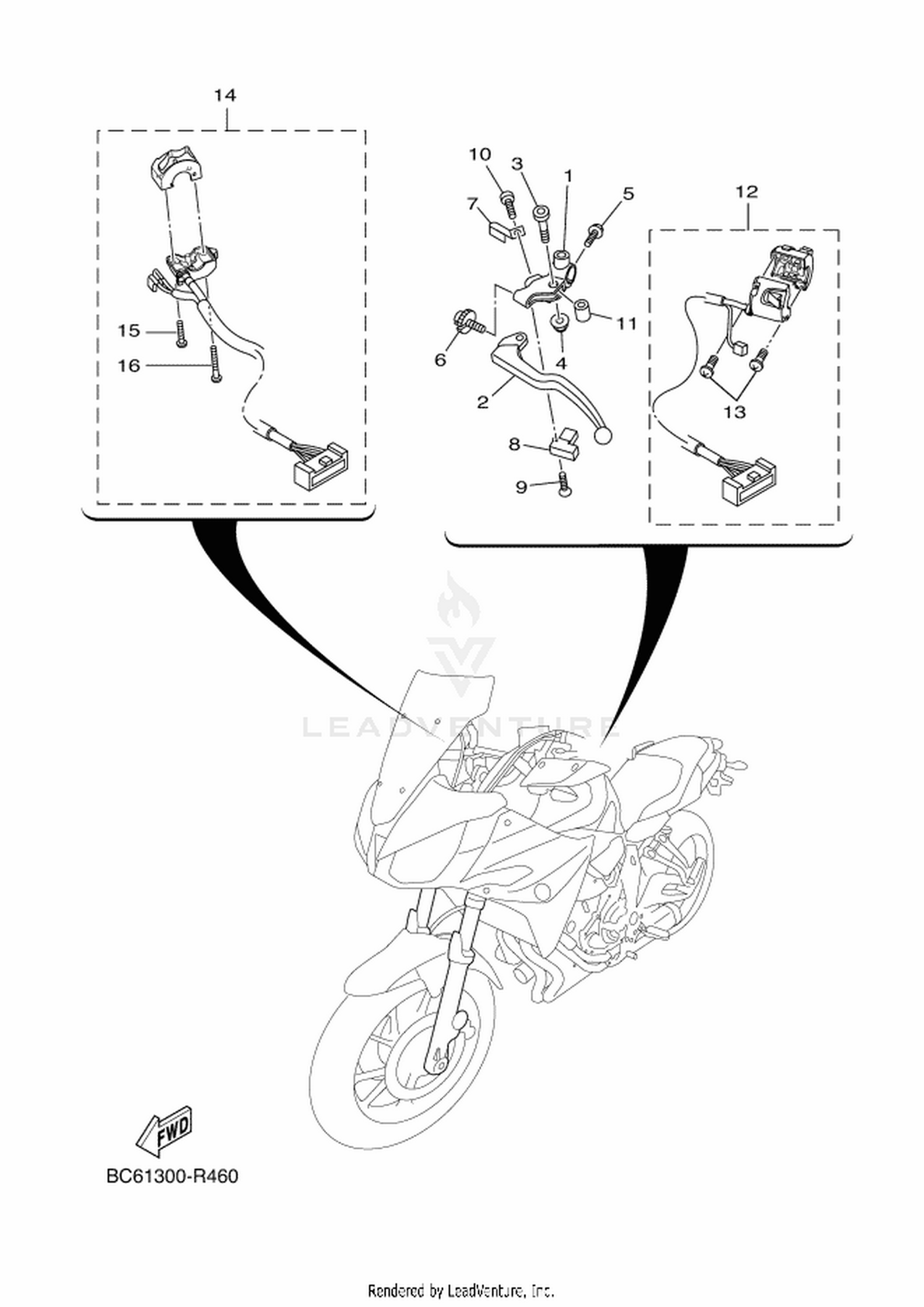 46 HANDLE SWITCH  LEVER