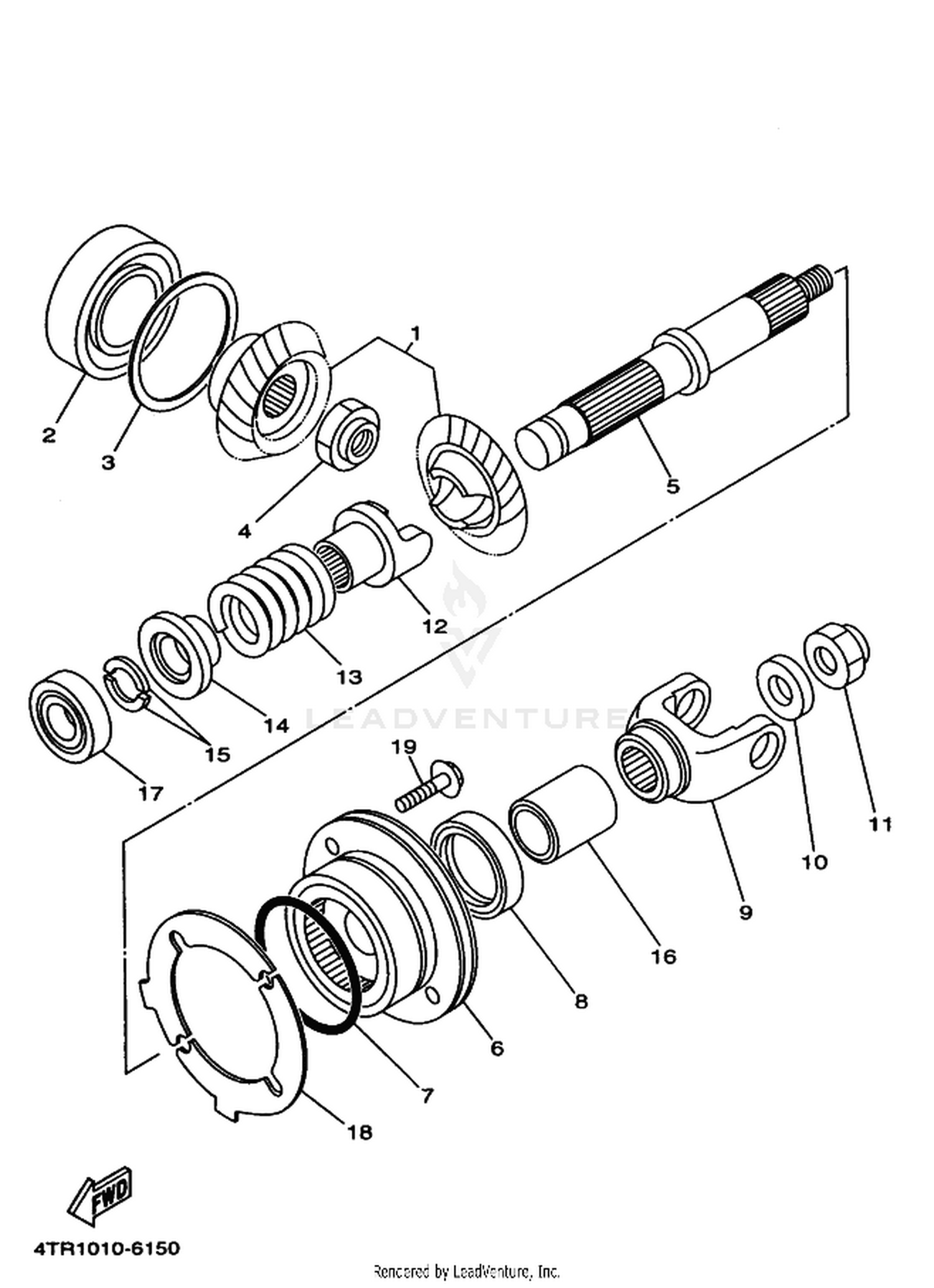 15 MIDDLE DRIVE GEAR