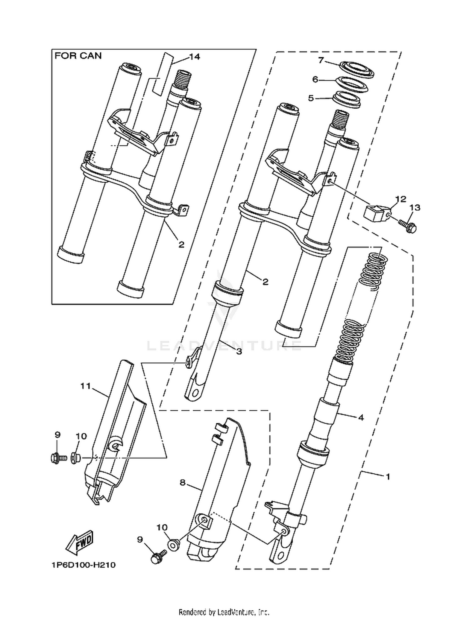 21 FRONT FORK