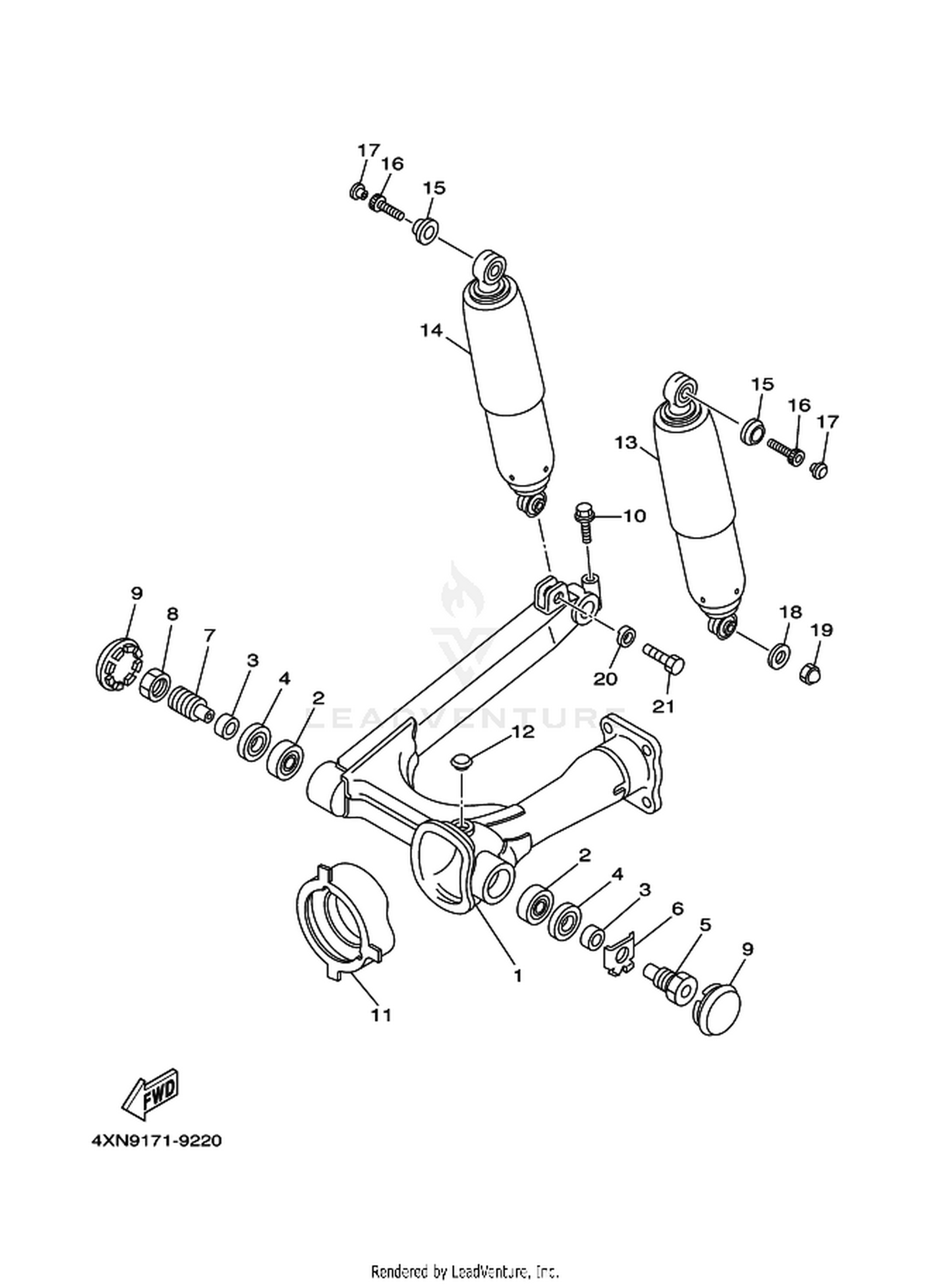 25 REAR ARM  SUSPENSION