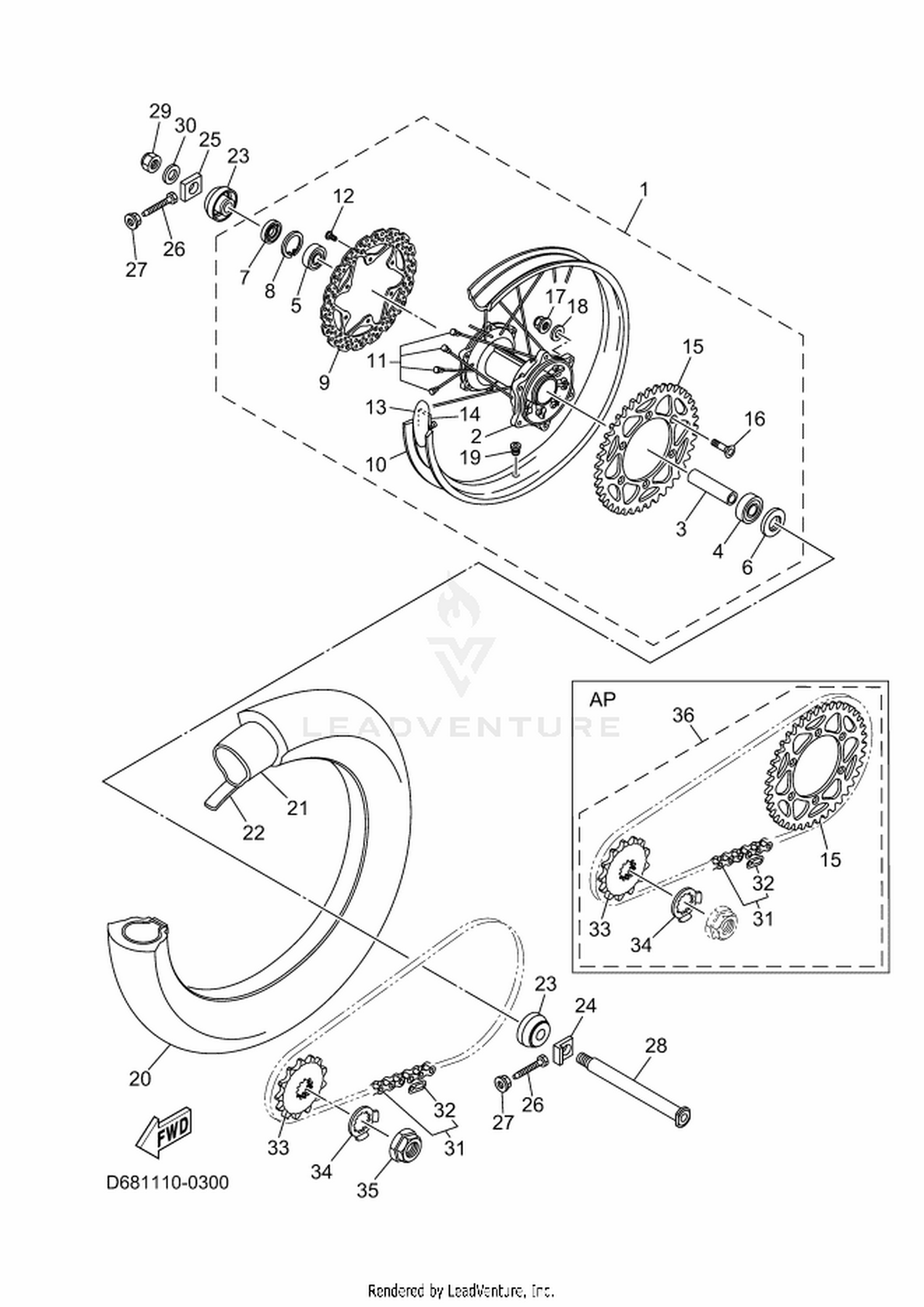 30 REAR WHEEL