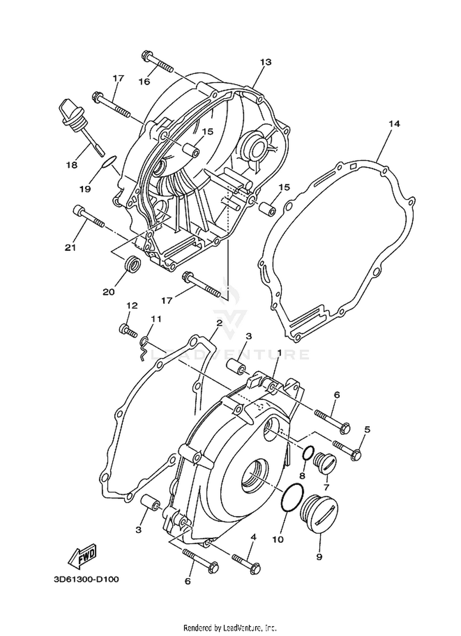 10 CRANKCASE COVER 1