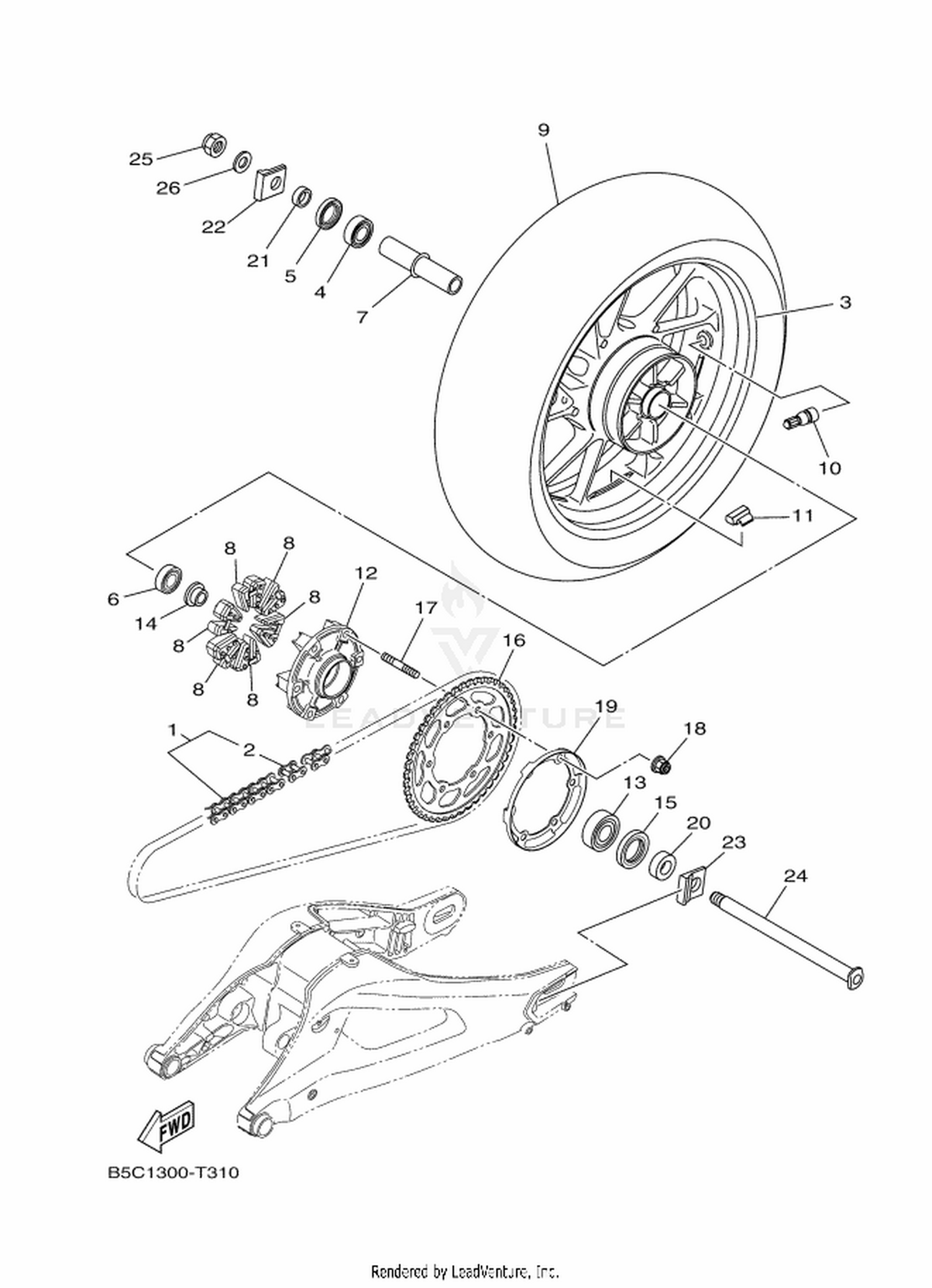 31 REAR WHEEL