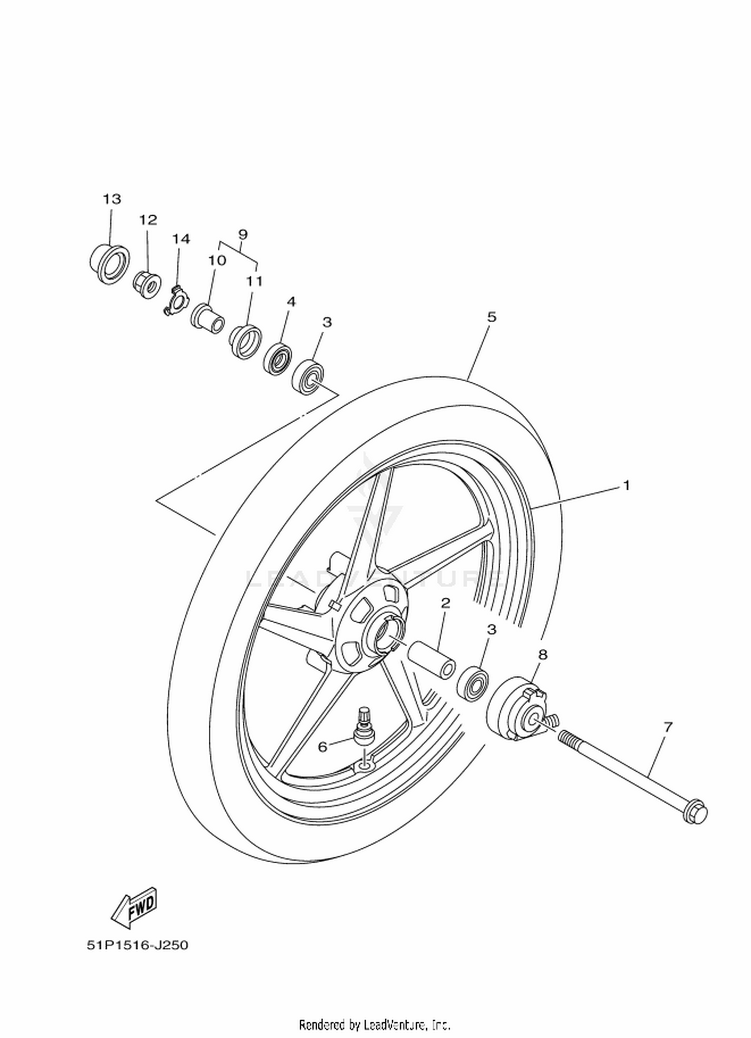 23 FRONT WHEEL