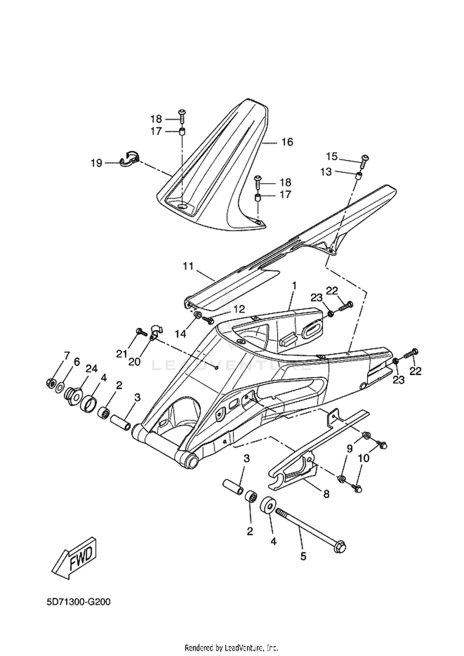 20 REAR ARM