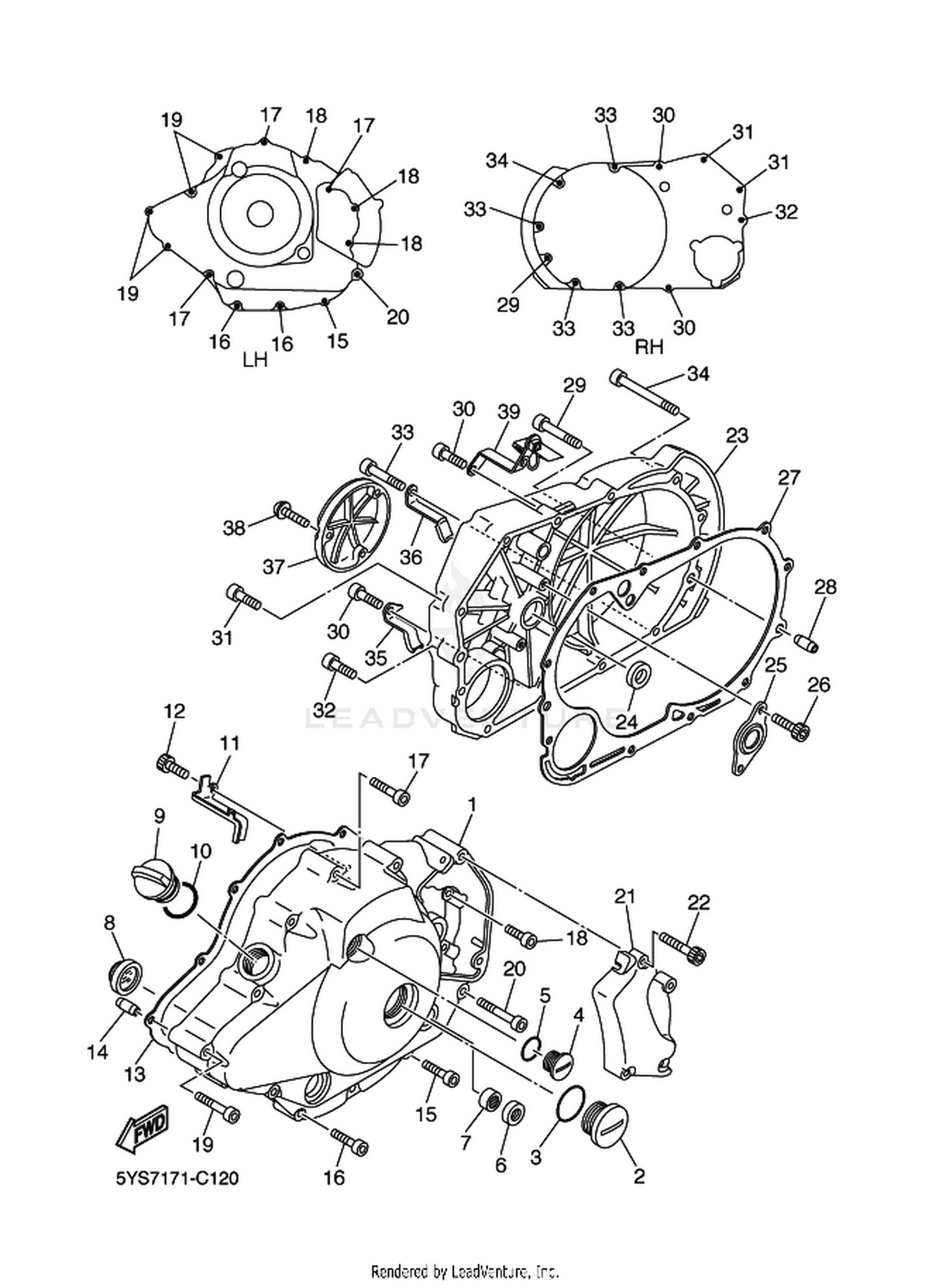 12 CRANKCASE COVER 1
