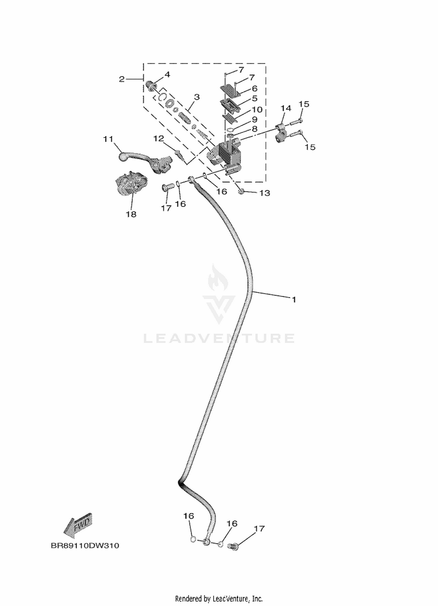 33 FRONT MASTER CYLINDER