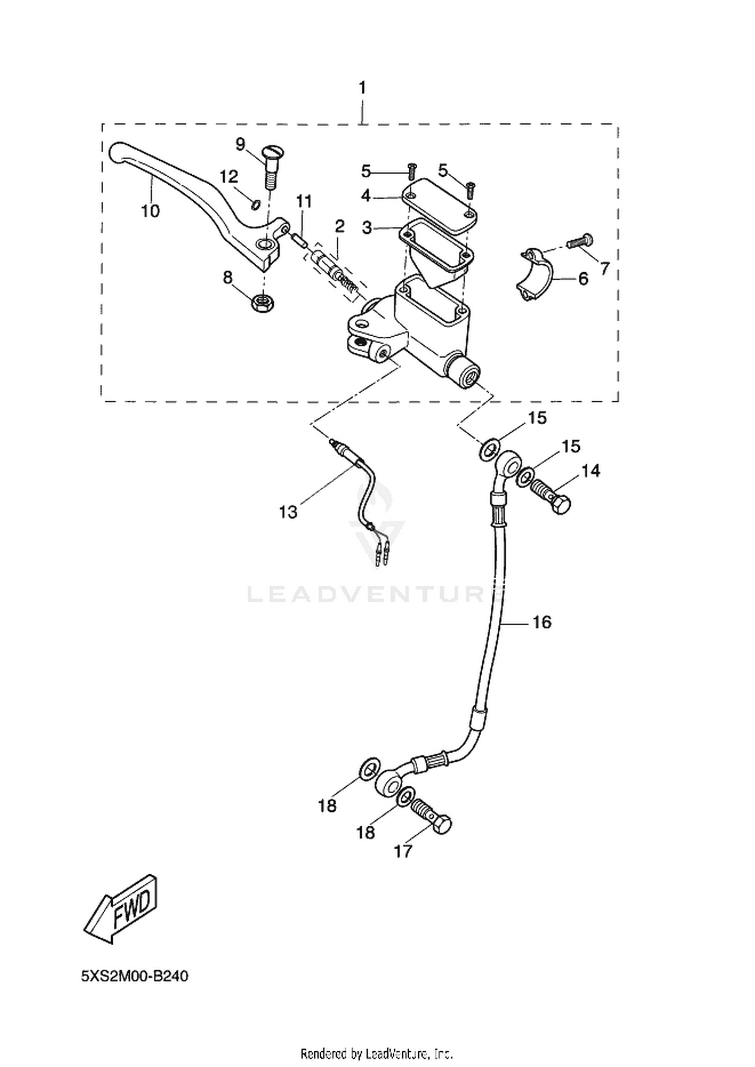 24 FRONT MASTER CYLINDER