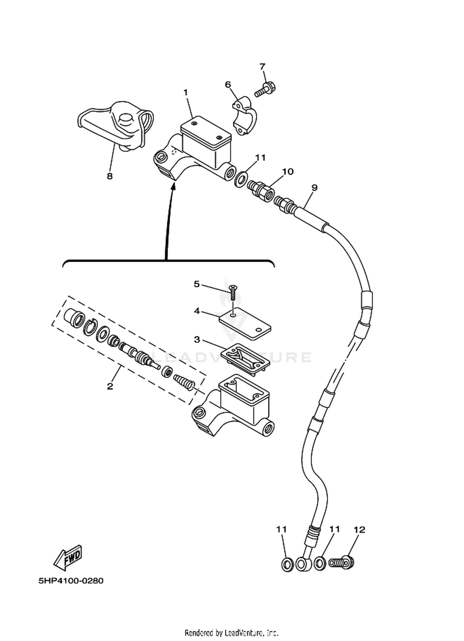 28 FRONT MASTER CYLINDER