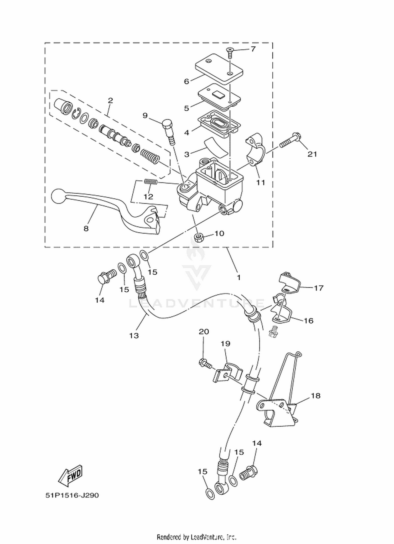 27 FRONT MASTER CYLINDER