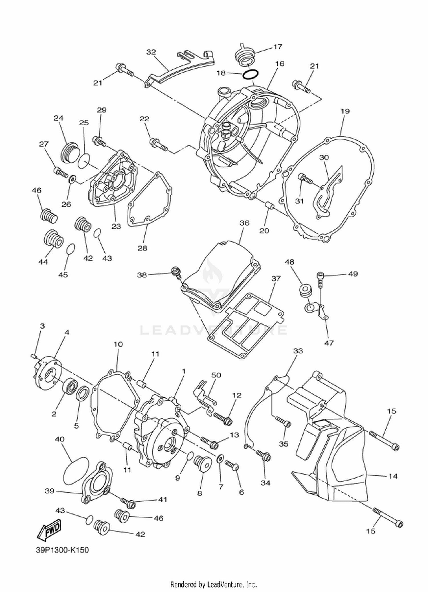 15 CRANKCASE COVER 1