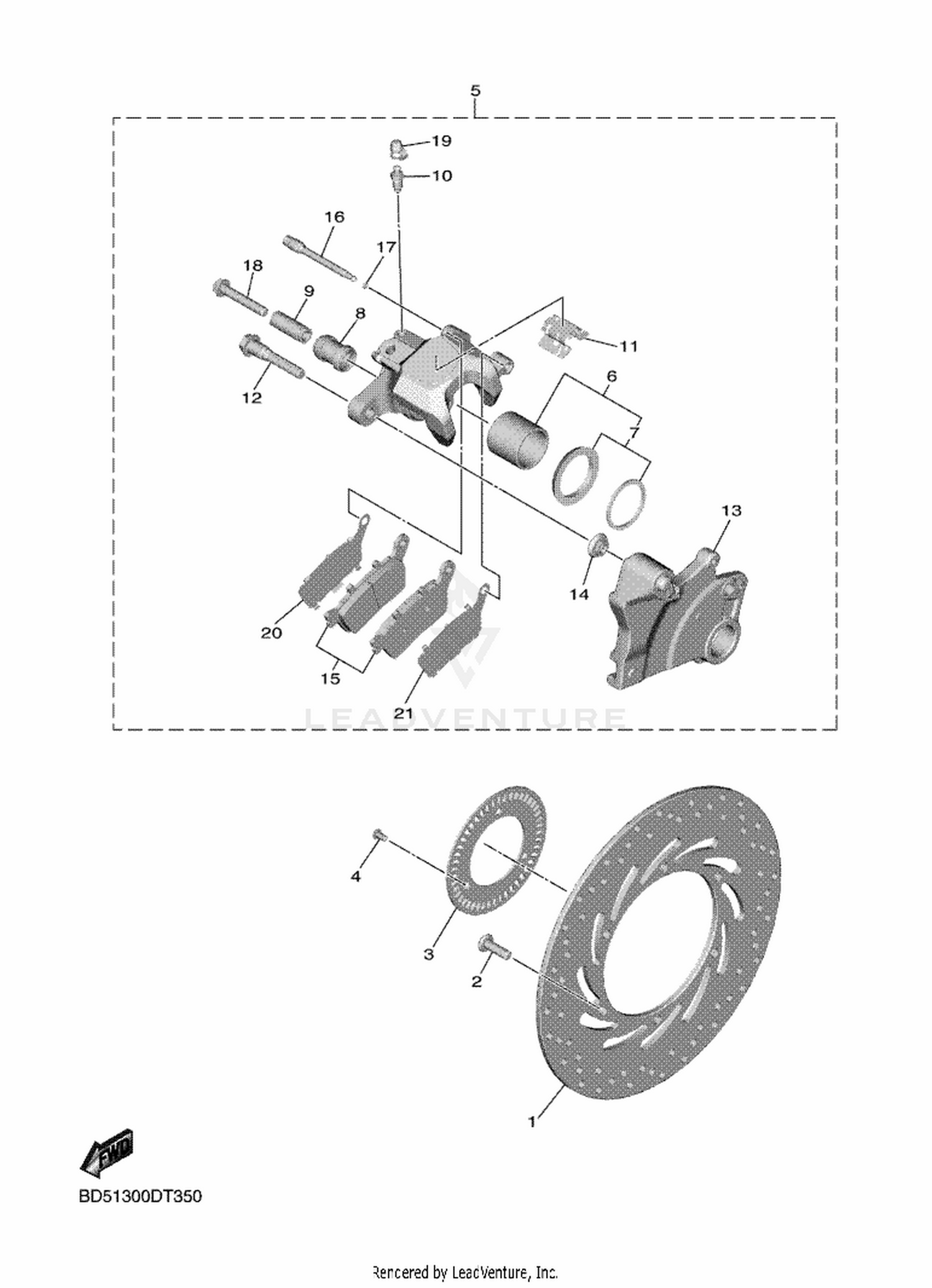 35 REAR BRAKE CALIPER