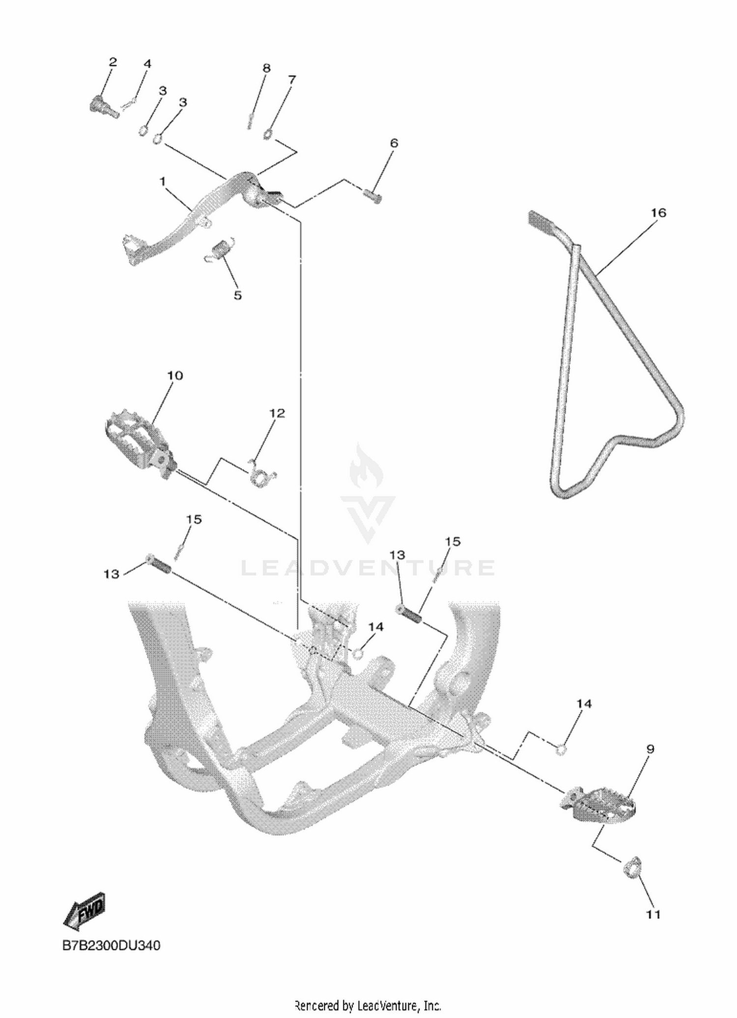 35 STAND  FOOTREST