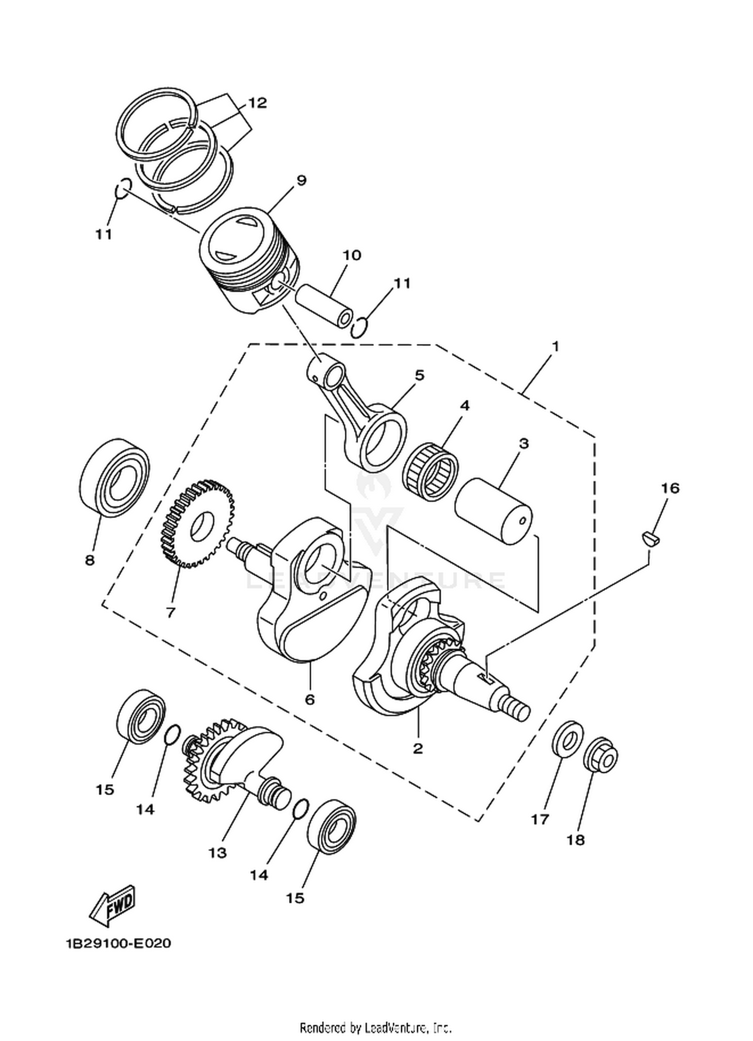 02 CRANKSHAFT  PISTON