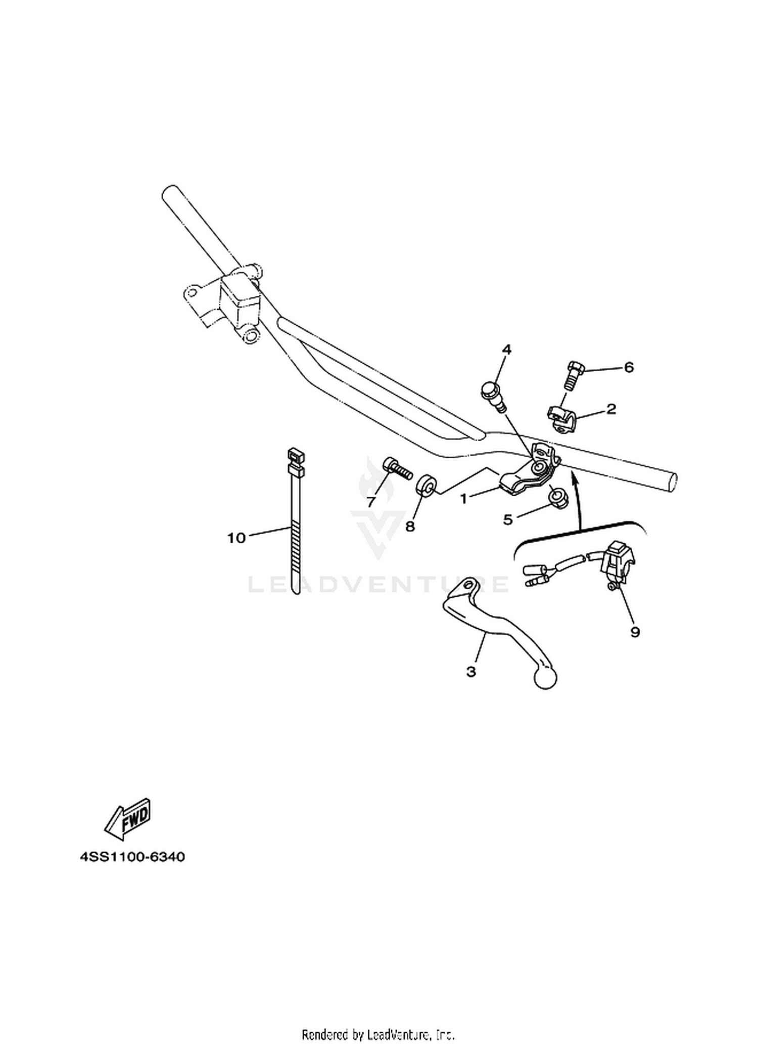 34 HANDLE SWITCH  LEVER