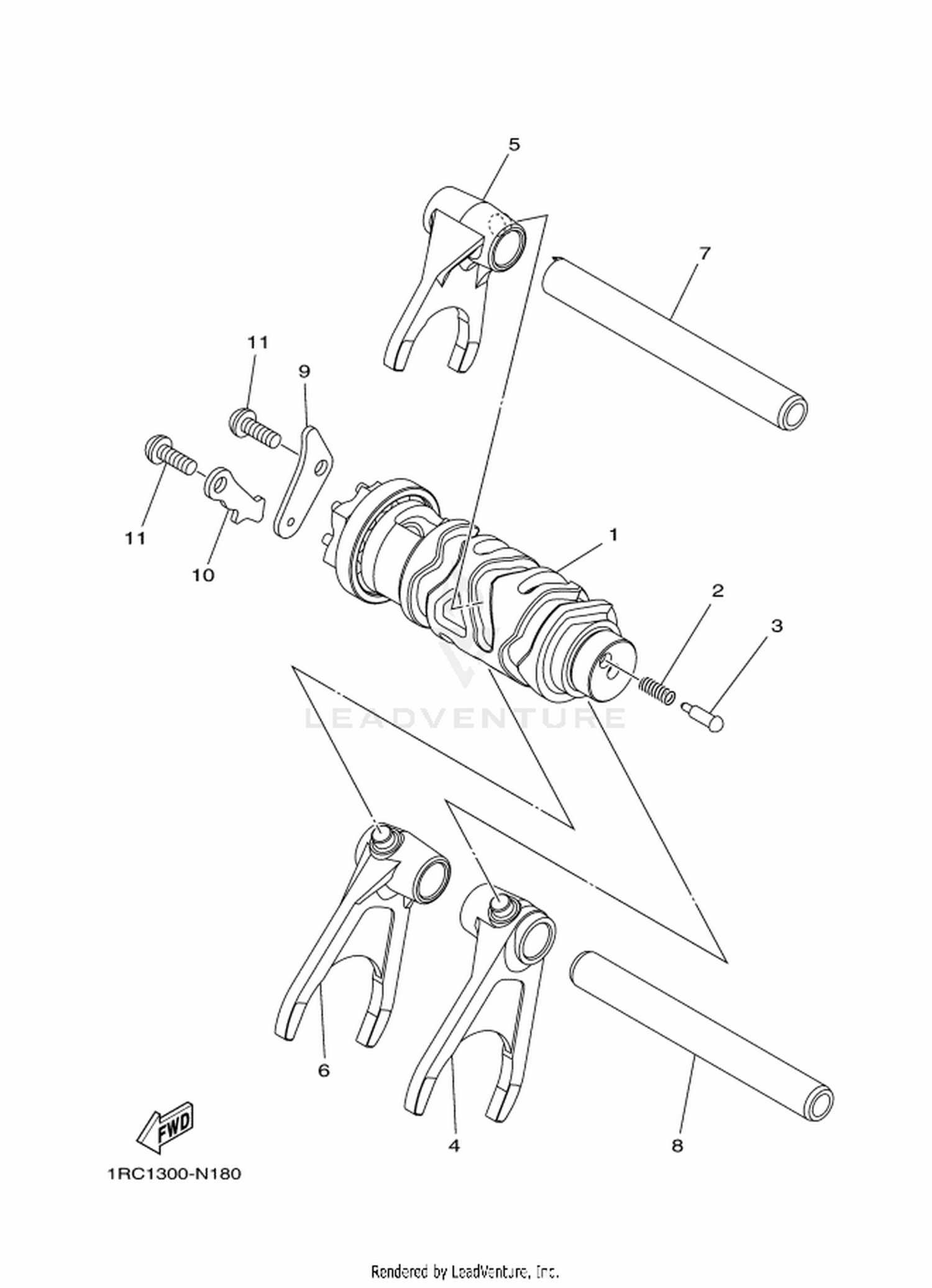 18 SHIFT CAM  FORK