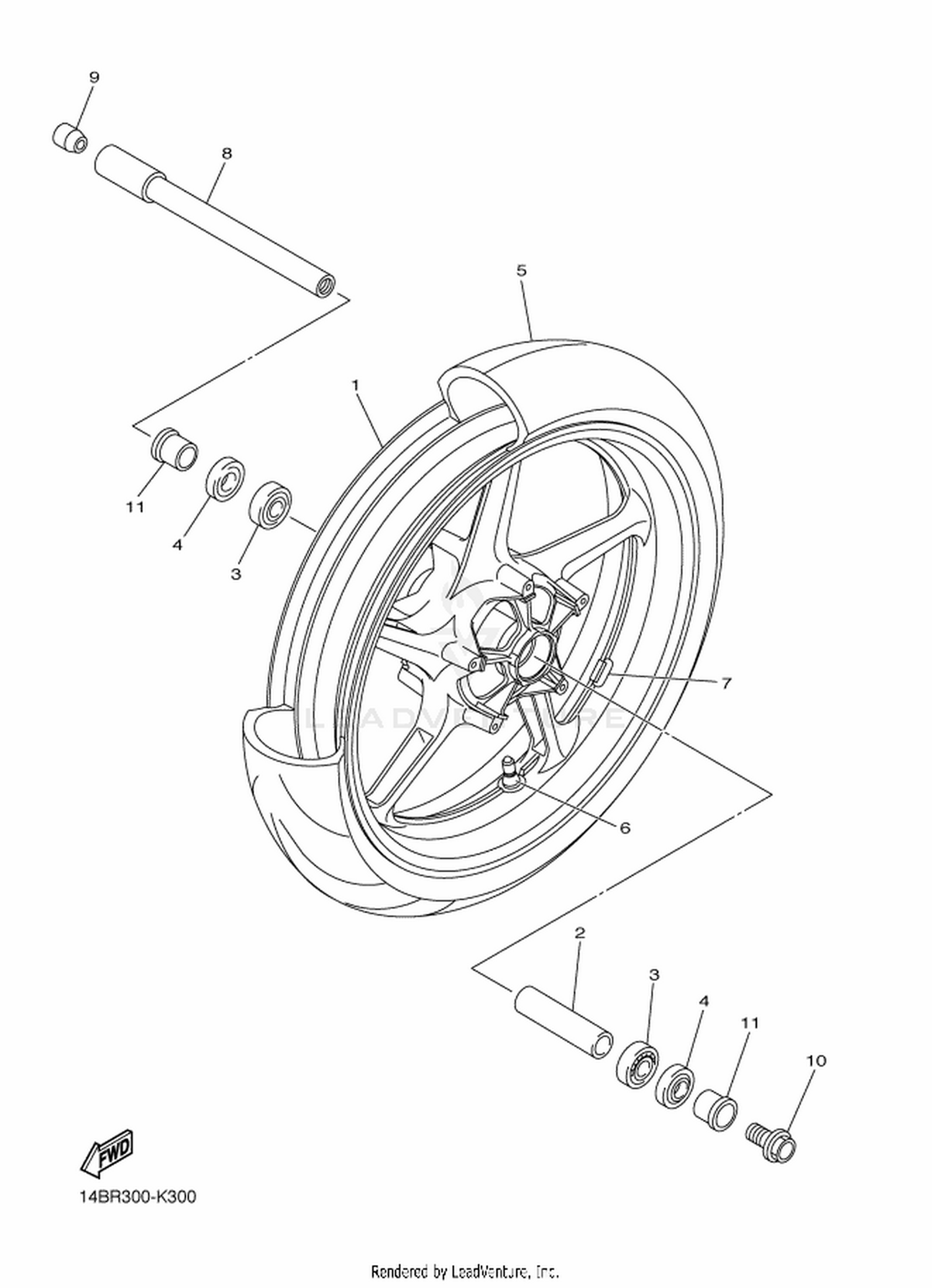 30 FRONT WHEEL
