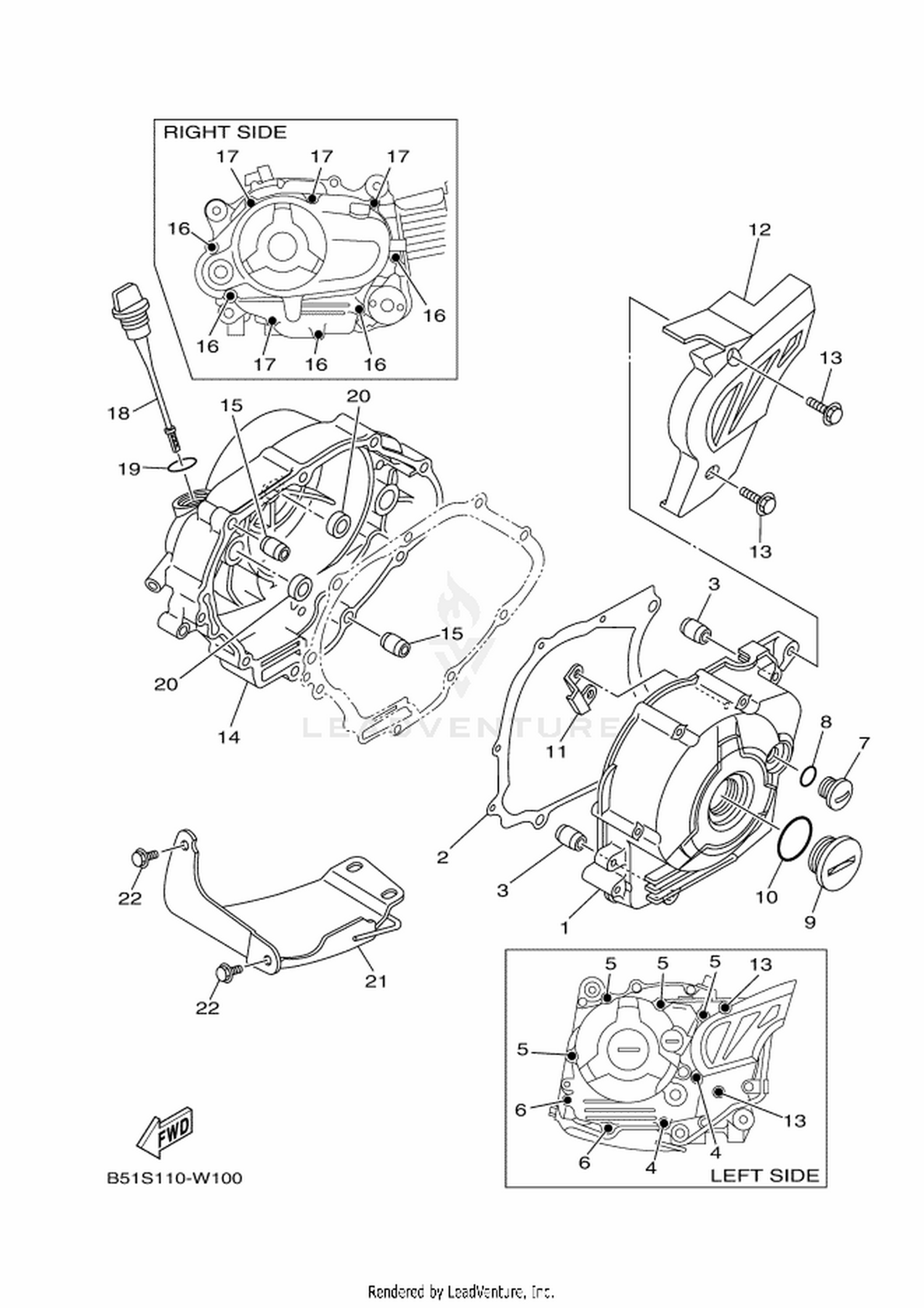 10 CRANKCASE COVER 1
