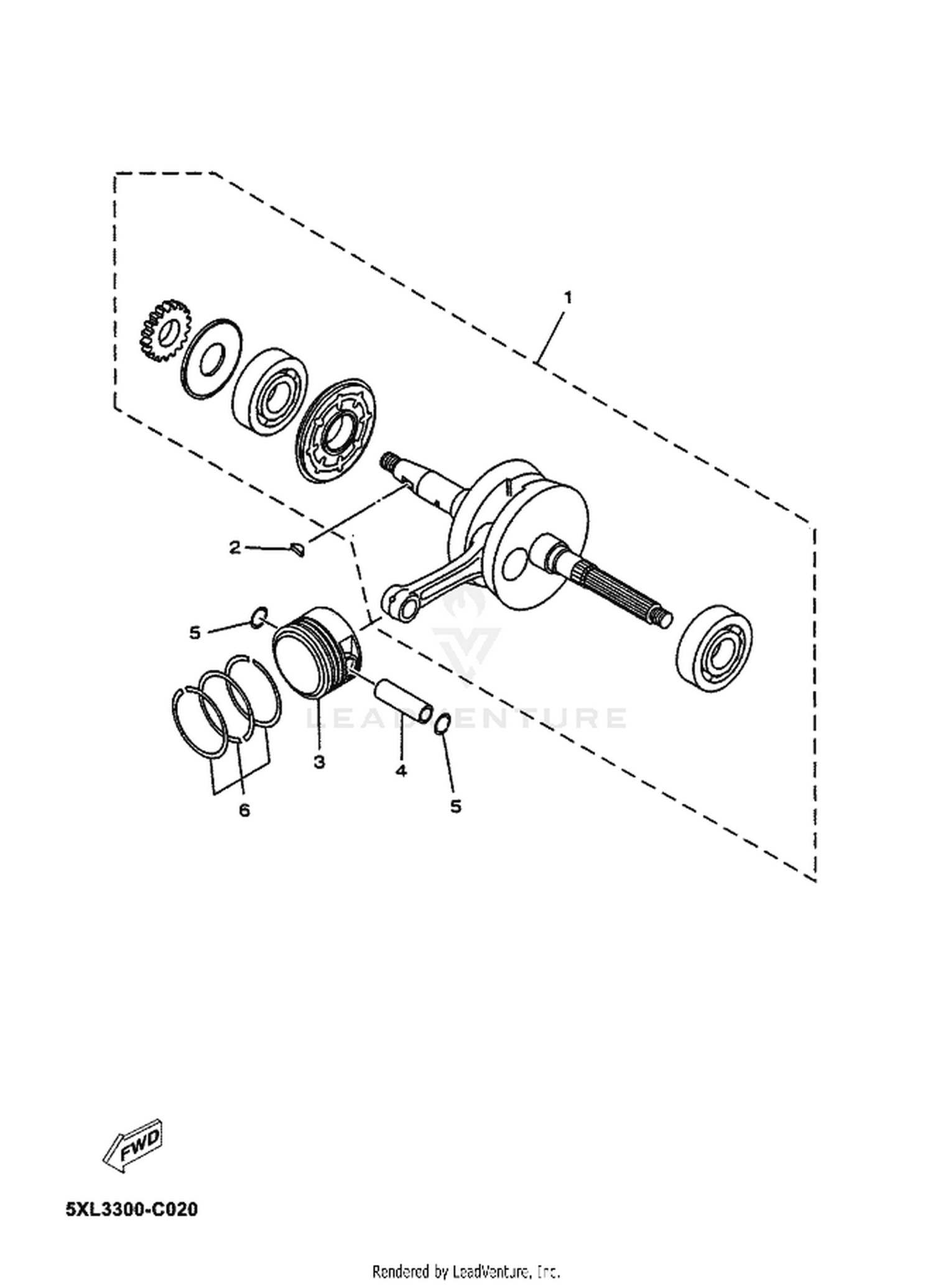02 CRANKSHAFT  PISTON