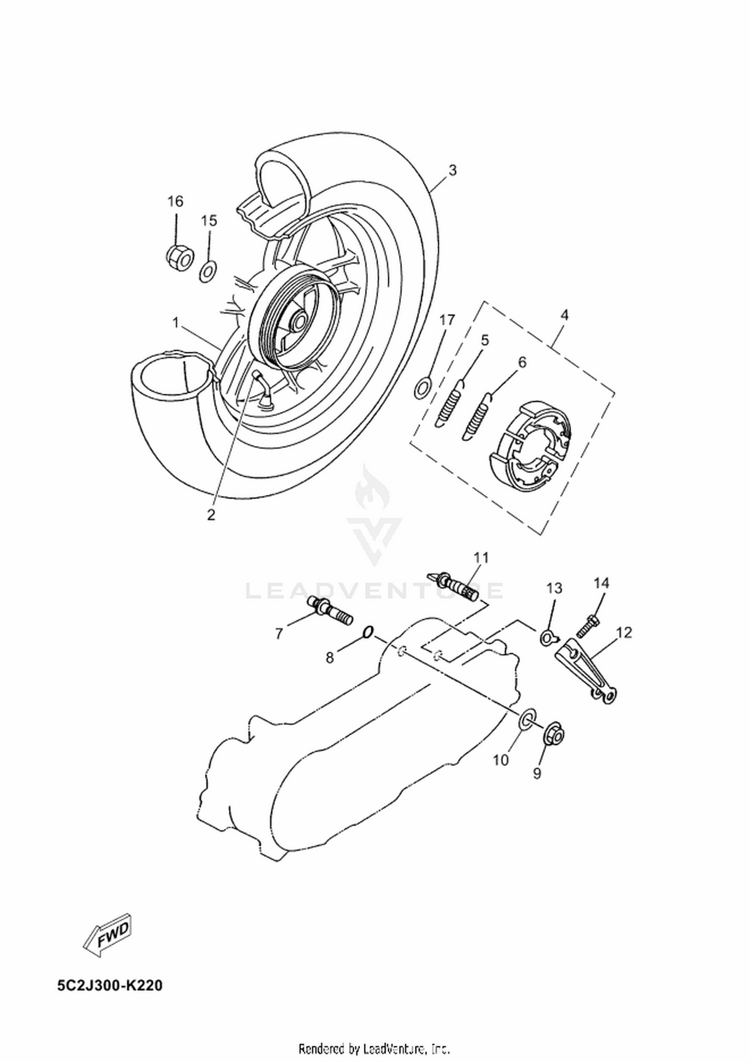 22 REAR WHEEL
