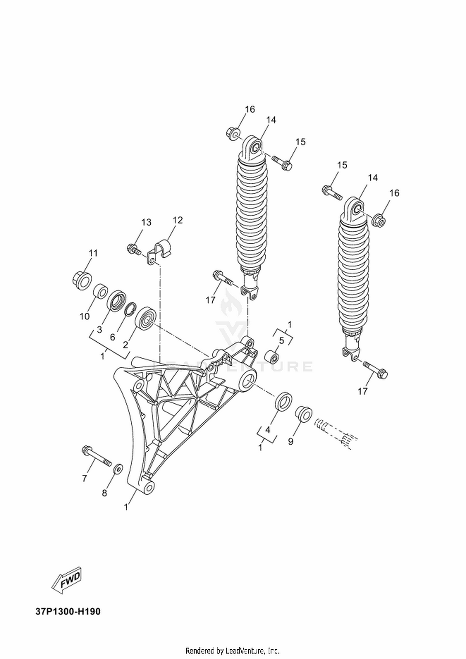 19 REAR ARM  SUSPENSION