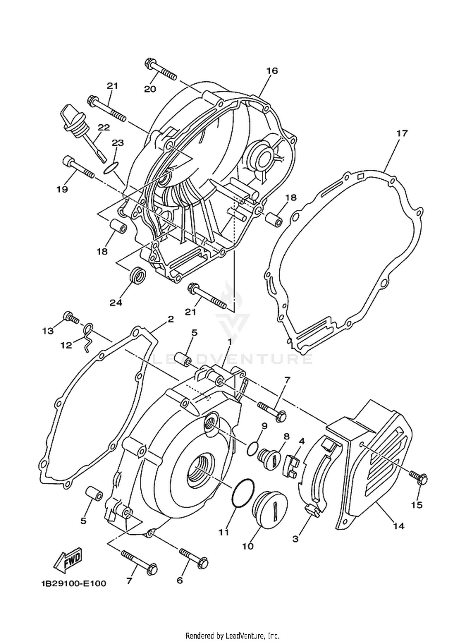 10 CRANKCASE COVER 1
