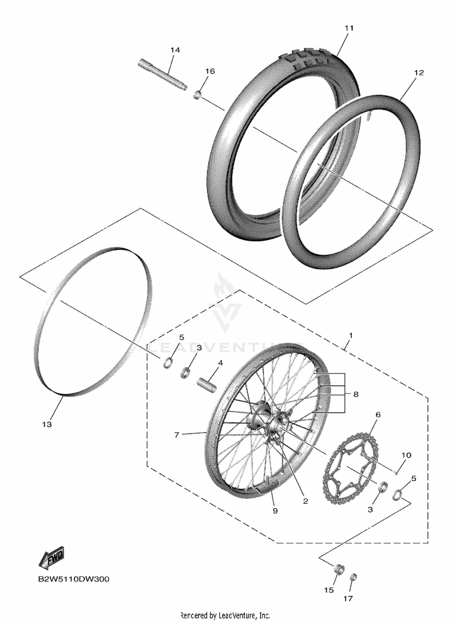 30 FRONT WHEEL