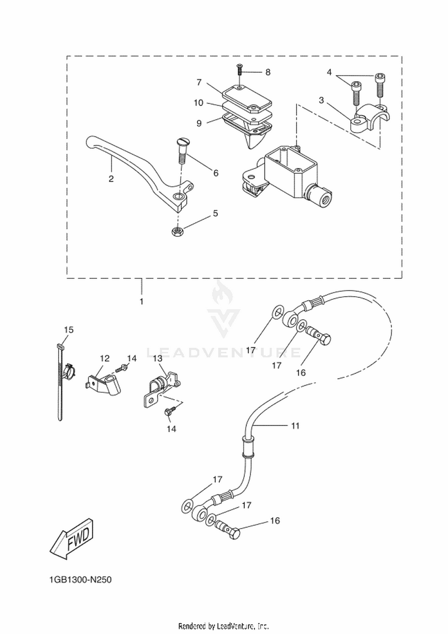 25 FRONT MASTER CYLINDER