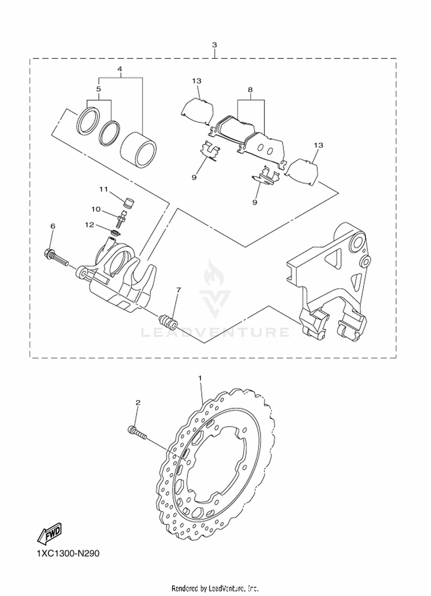 29 REAR BRAKE CALIPER